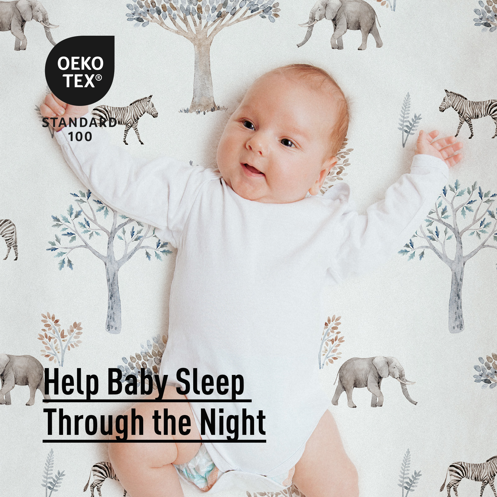 Jungle  | Bassinet Sheets 1-Pack | 140*70cm