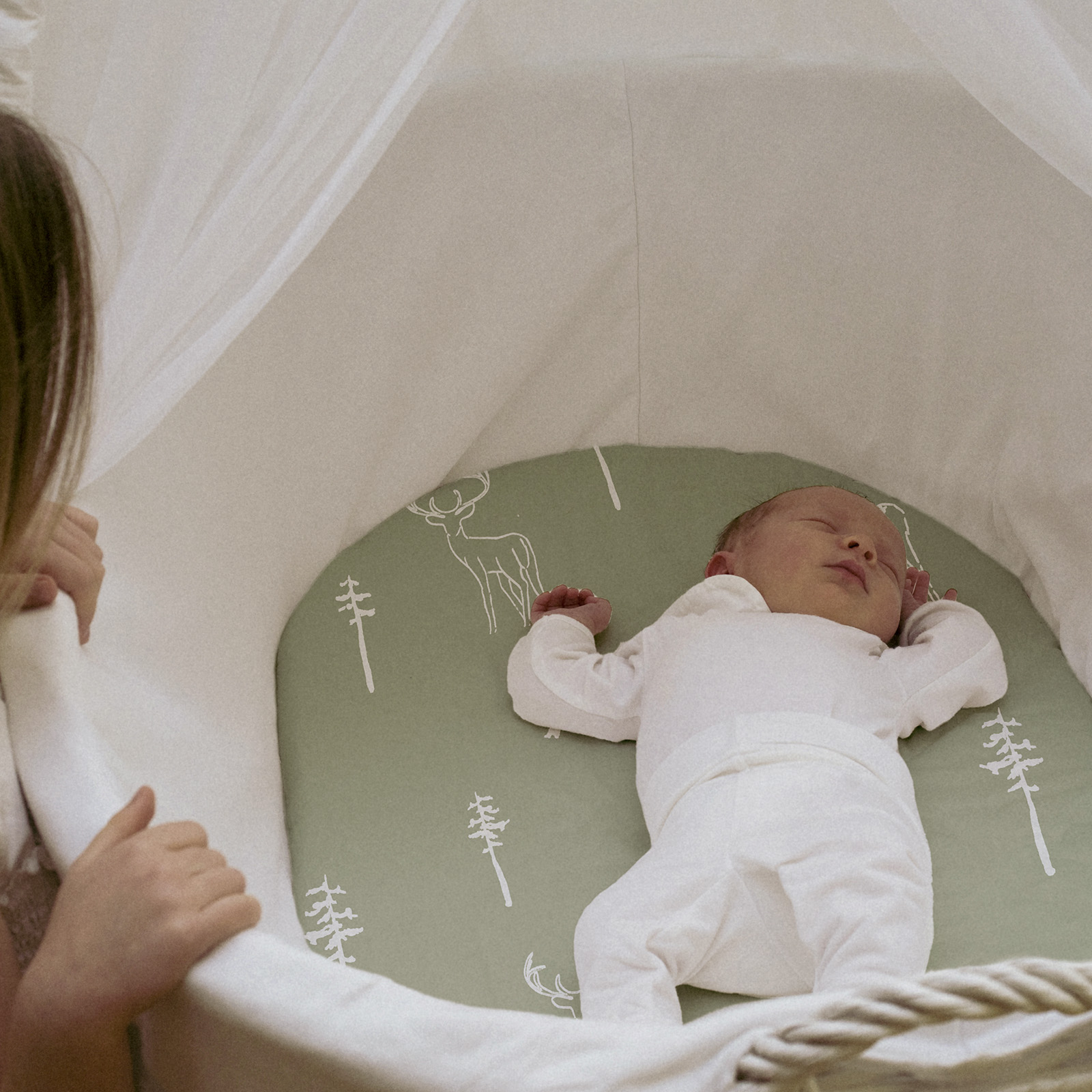 Reindeer | Soft Microfiber Fitted Change Pad Cover & Bassinet Sheets 2 Pack | 16''*32''