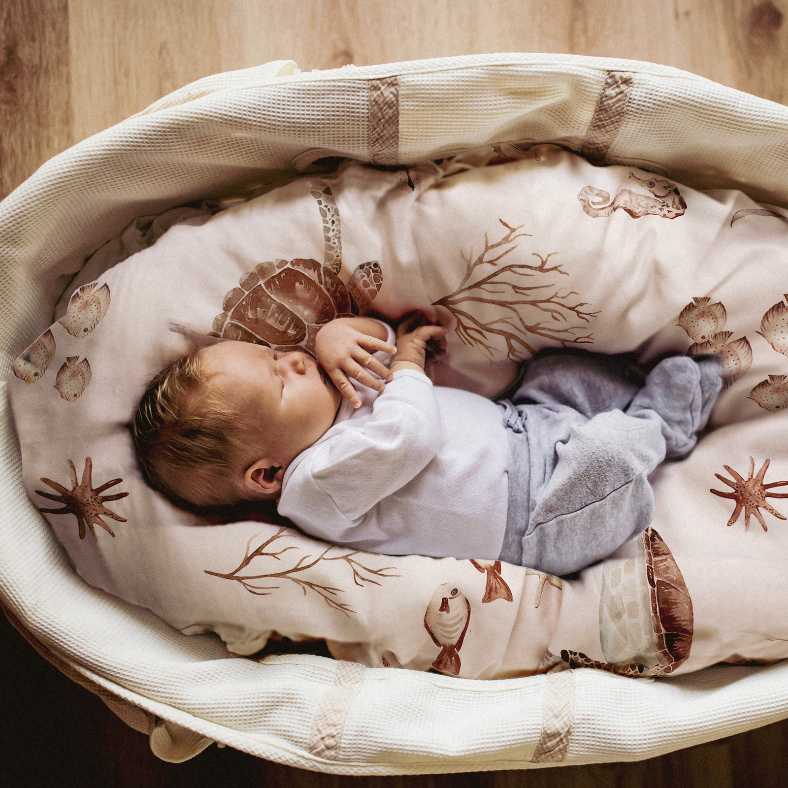 Sea Turtle | Soft Microfiber Fitted Change Pad Cover & Bassinet Sheets 2 Pack | 16''*32''