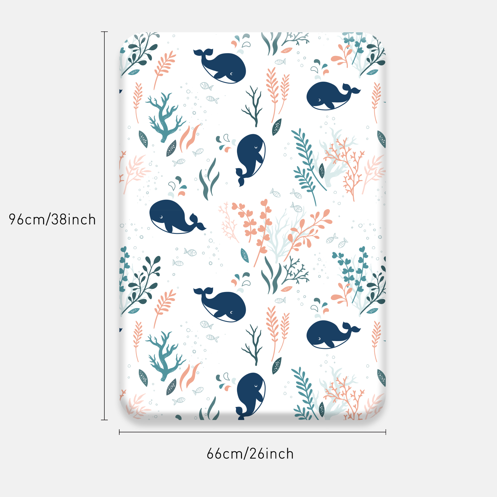 Fish & Sea  | Pack N Play Sheets 2-Pack | 38''*26''