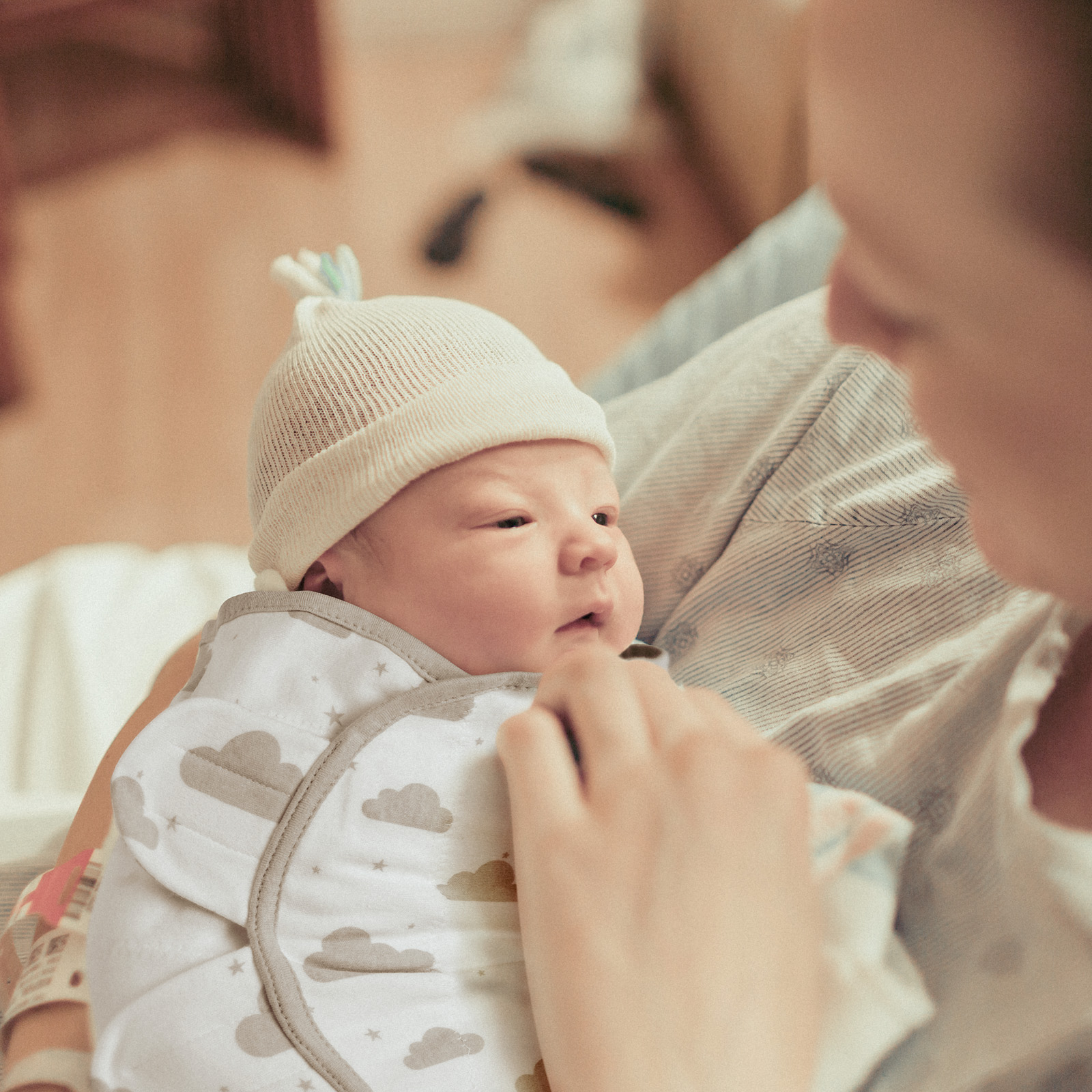 Gray | Soarwg Baby Swaddle 0-3 Months 4 Pack