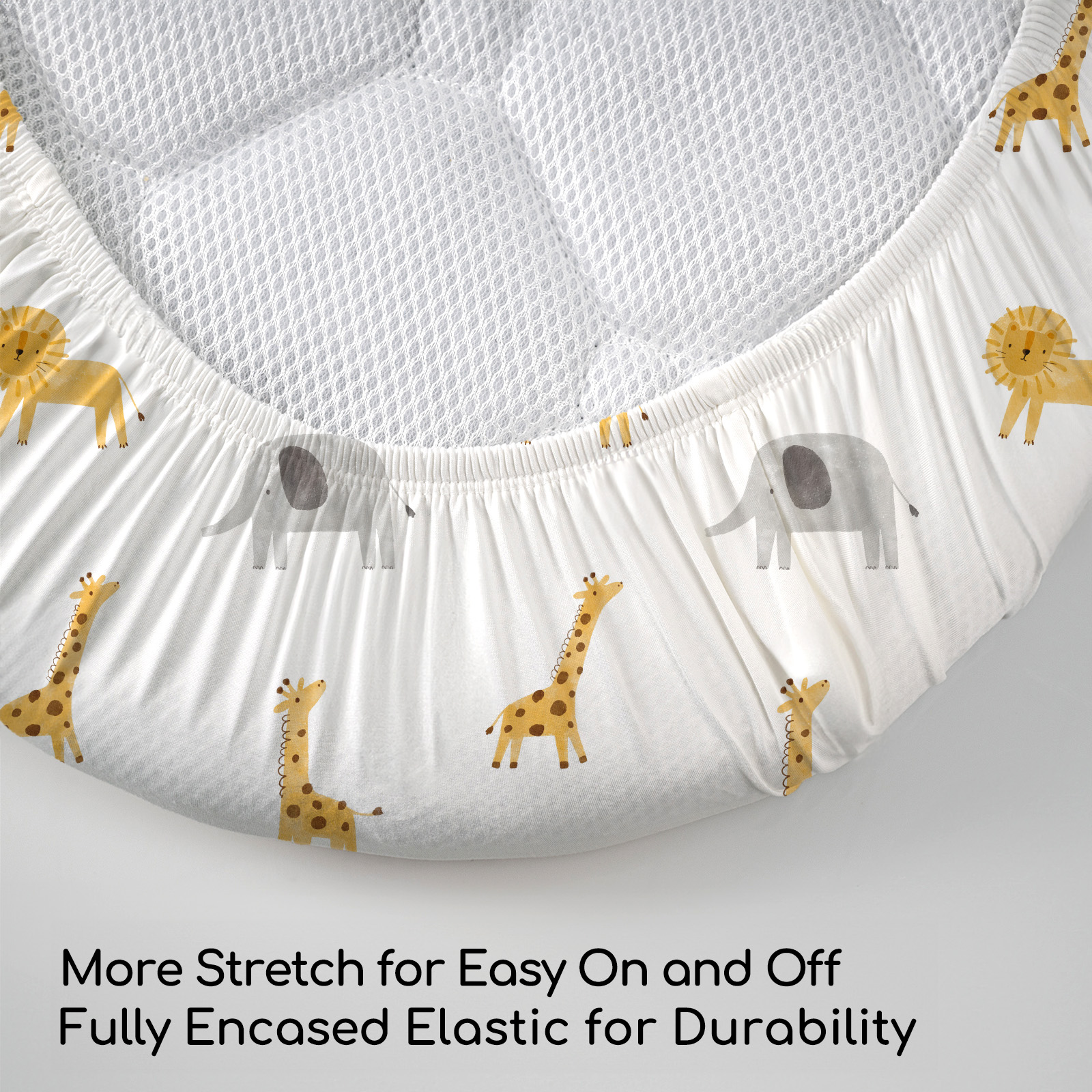 Dinosaur Elephant | Fitted Sheets 3-Pack