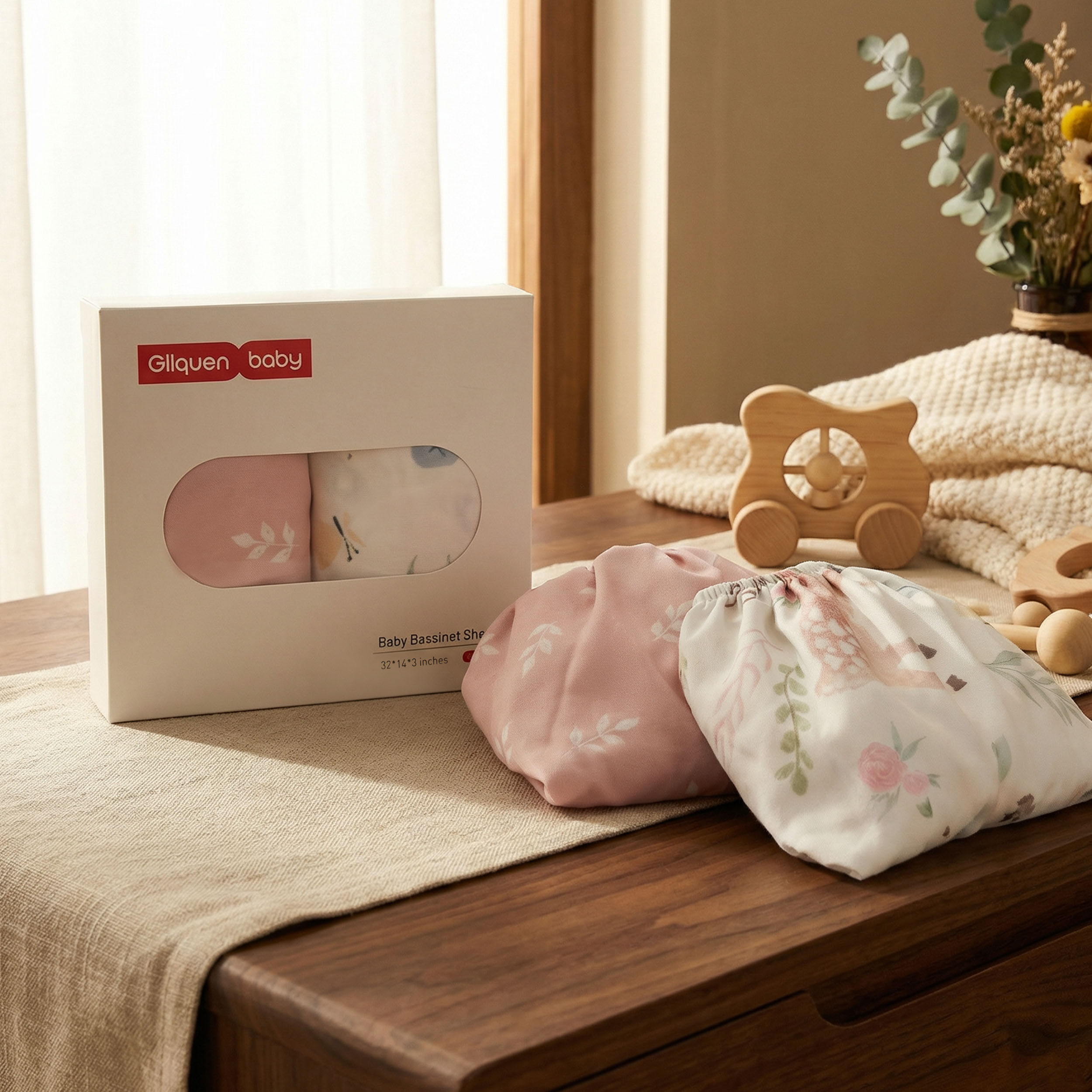 Enchanted Glade | Bassinet Sheets 2-Pack | 16*32''