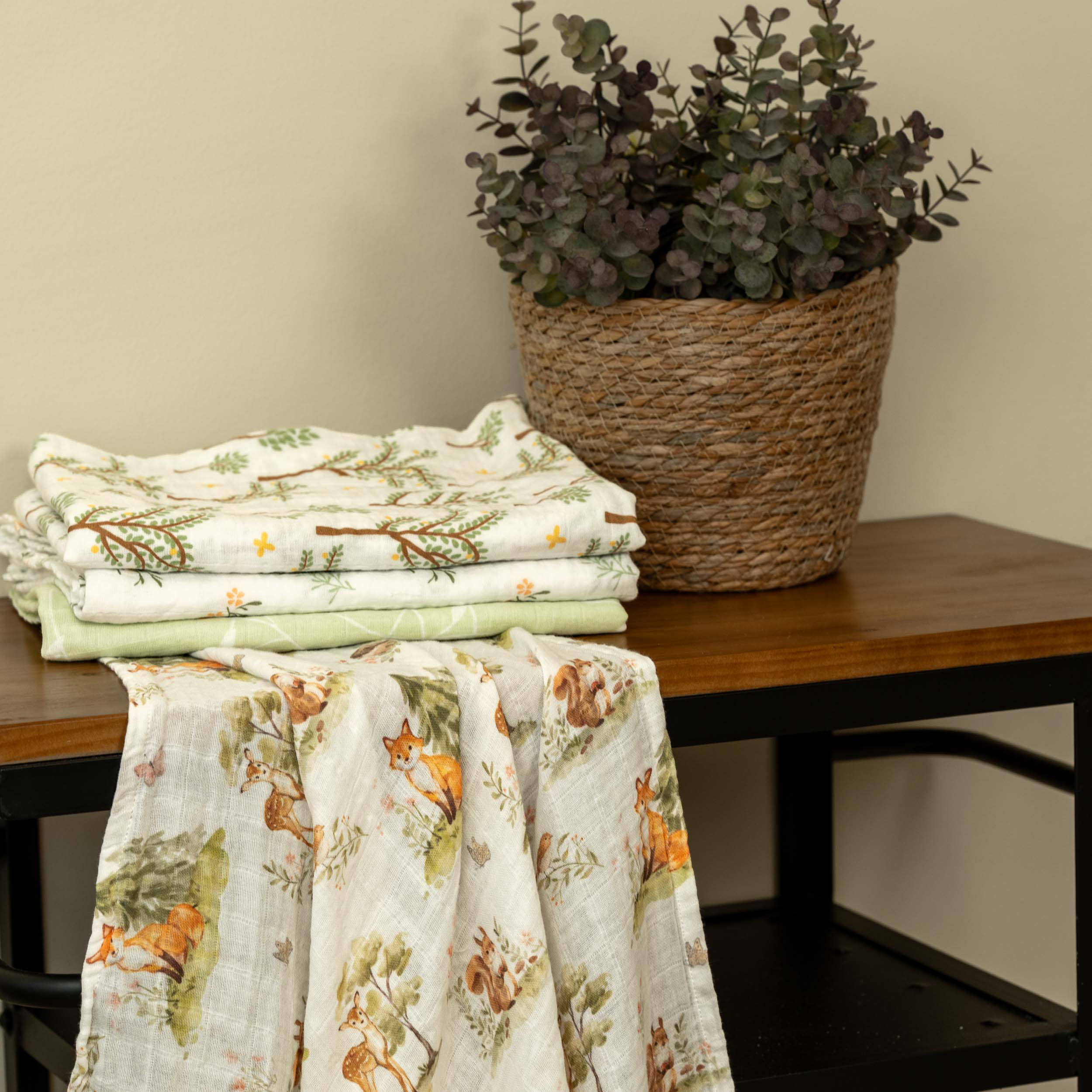 Muslin Swaddle Blankets 4-Pack | 31.5x43.3" | Sylvans