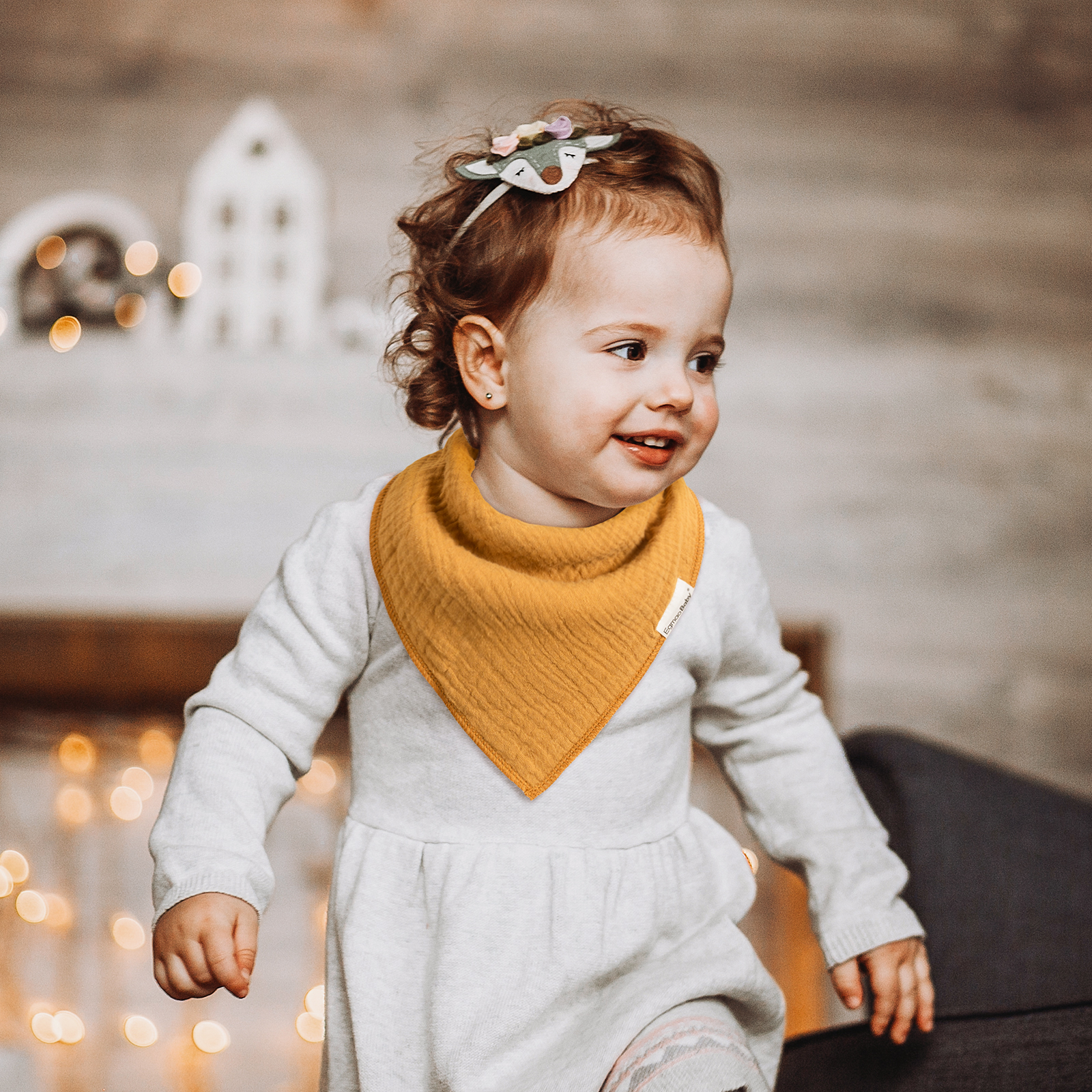 Primary | Soft & Absorbent Muslin Bandana Bibs 10 Pack