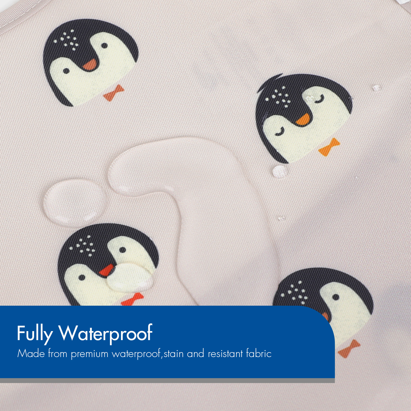 Animal World | Gllquen Baby Waterproof Bibs 5 Pack | 3-24 Months