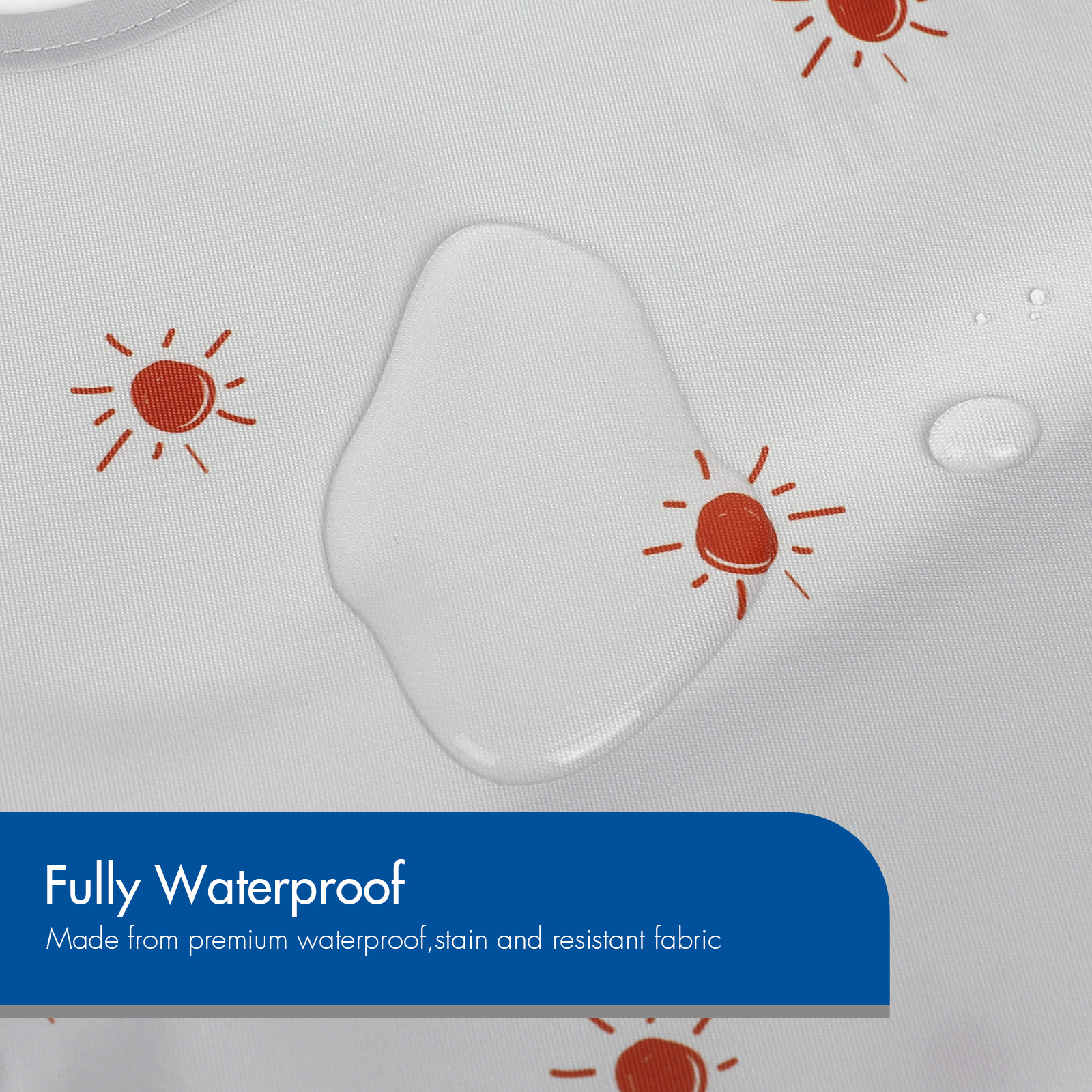 Rainbows | Gllquen Baby Waterproof Bibs 5 Pack | 3-24 Months