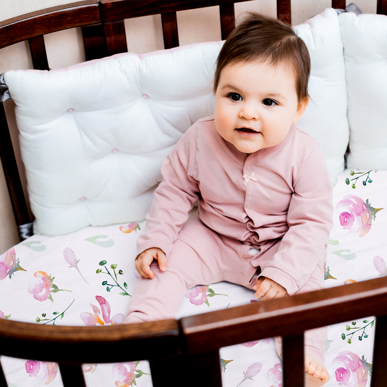 Flowers | Bassinet Sheets 2-Pack | 16''*32''