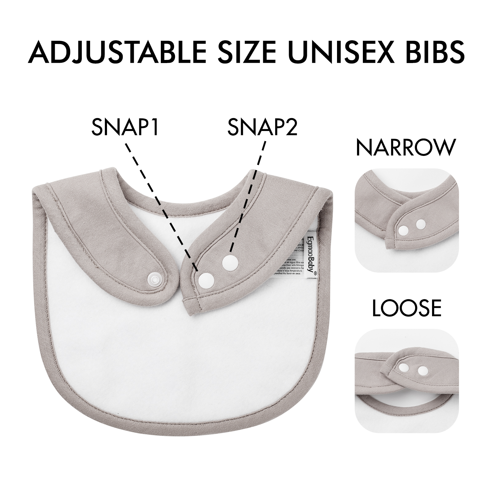 Bassic Set | Organic Cotton Bandana Bibs 10 Pack