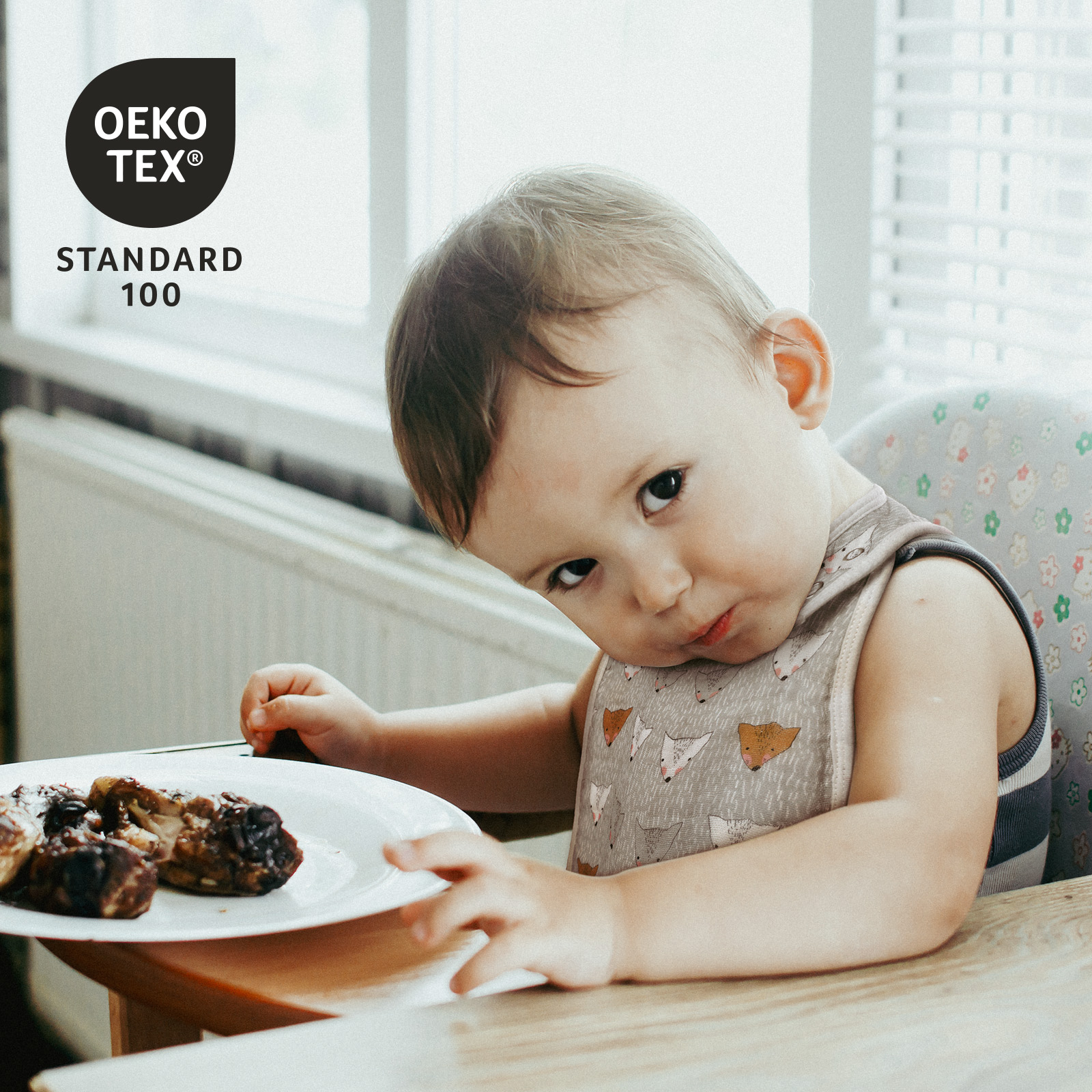 Hedgehog | Organic Cotton Muslin Bandana Bibs 3 Pack