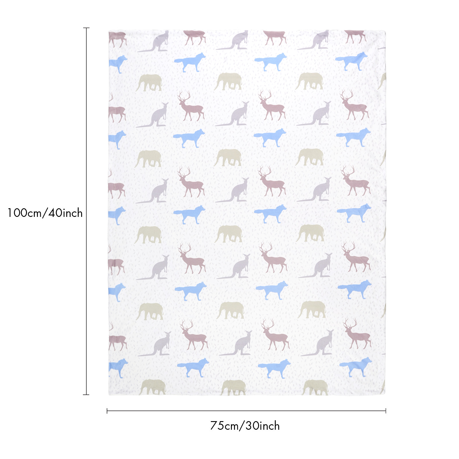 Kangaroos | Gllquen baby Fleece Plush Dot Blanket | 30''*40''