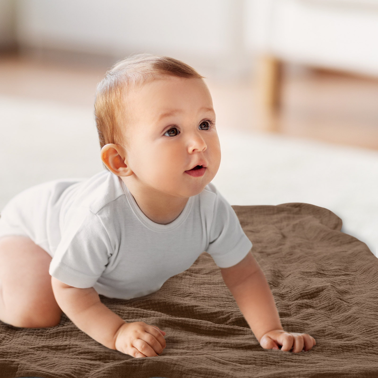 Muslin Swaddle Blankets 3-Pack, 38"x40" - Glorious Rainbow