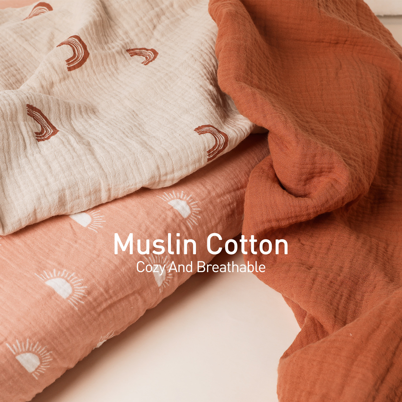 Vibrant Rainbow  | Bassinet Sheets 3-Pack | 33''*17''