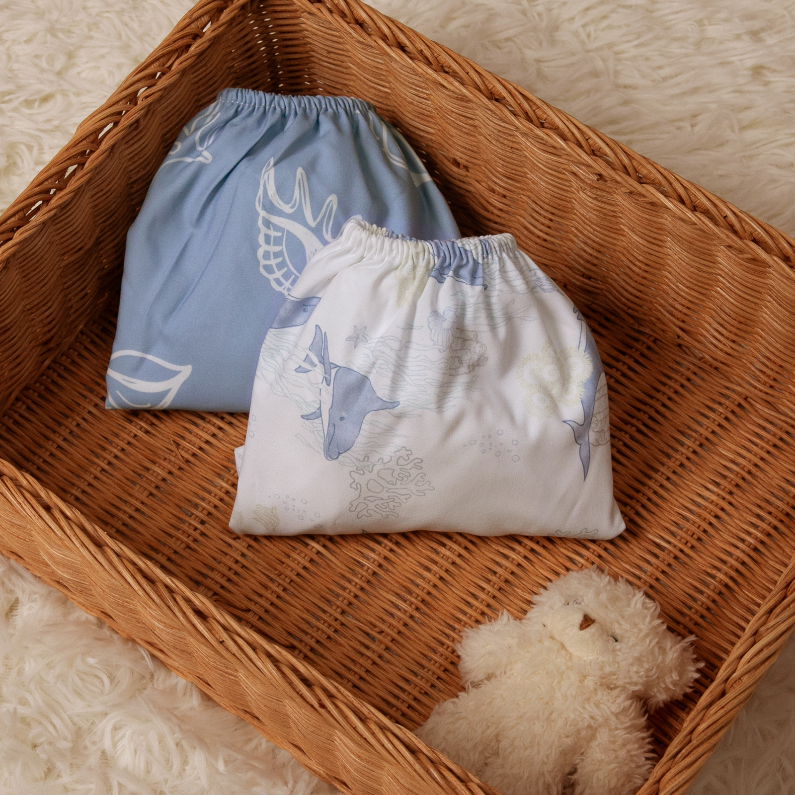 Sea | Bassinet Sheets 2-Pack | 16*32''