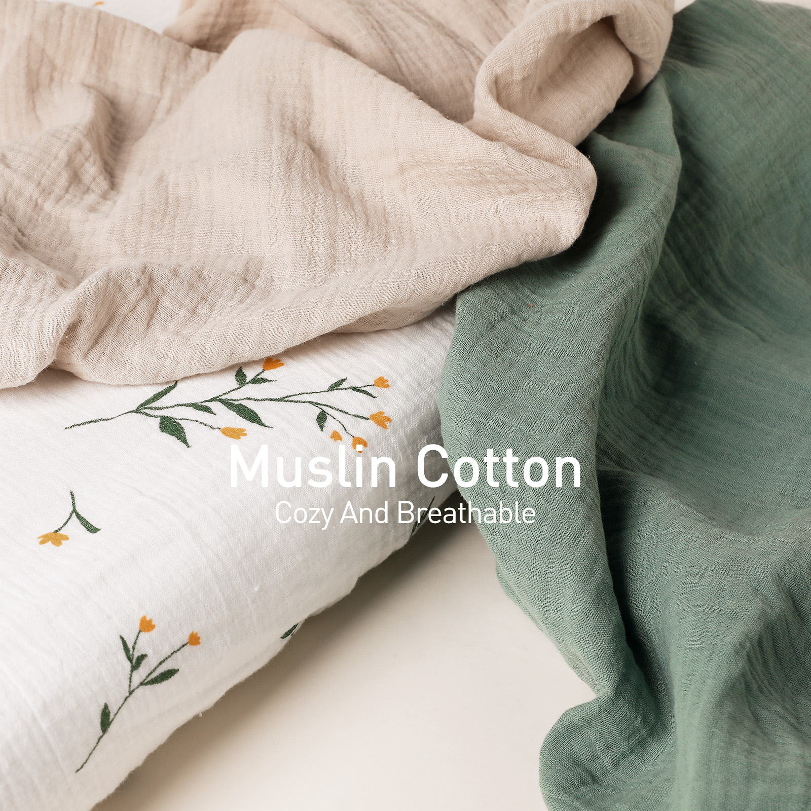 Leafy Green  | Bassinet Sheets 3-Pack | 33''*17''