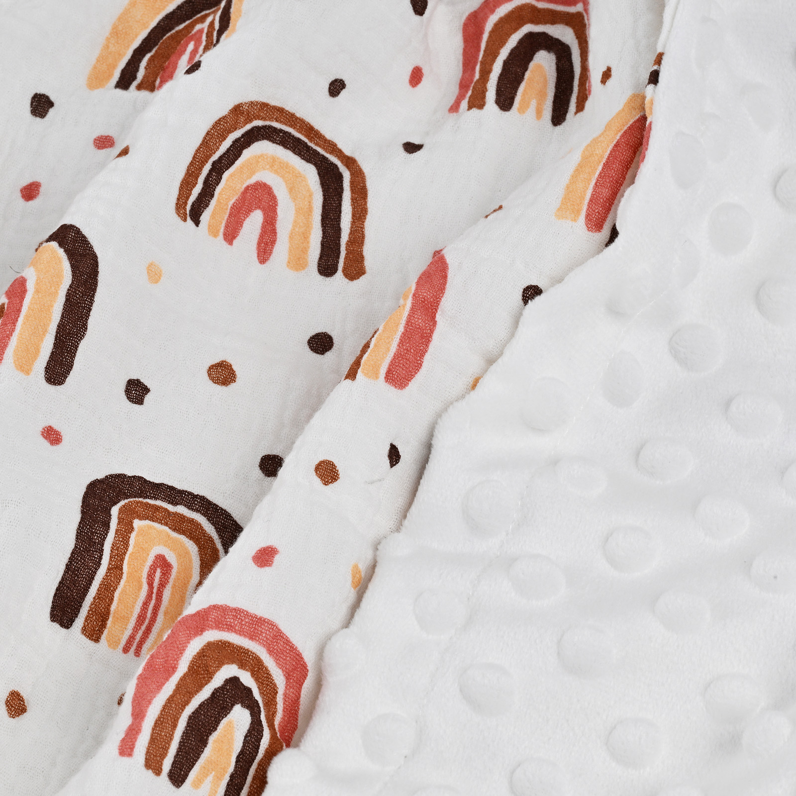 Rainbow | SoarwgKids Fleece Plush Dot Blanket | 30''*40''