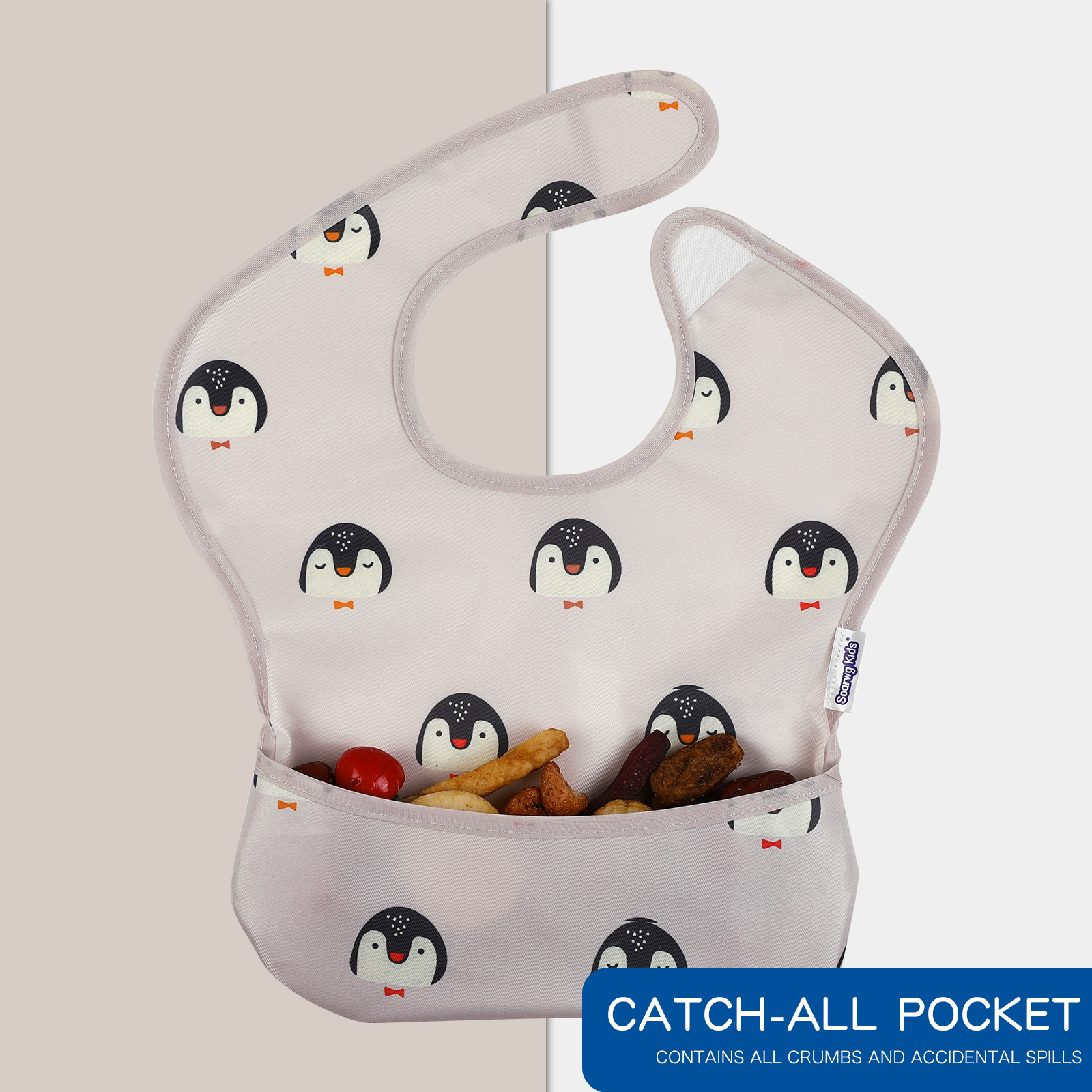 Animal World | Gllquen baby Waterproof Bibs 5 Pack | 3-24 Months