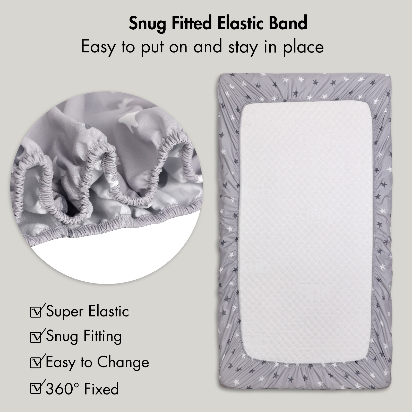 Rainbows | Soft Microfiber Fitted Change Pad Cover & Bassinet Sheets 2 Pack