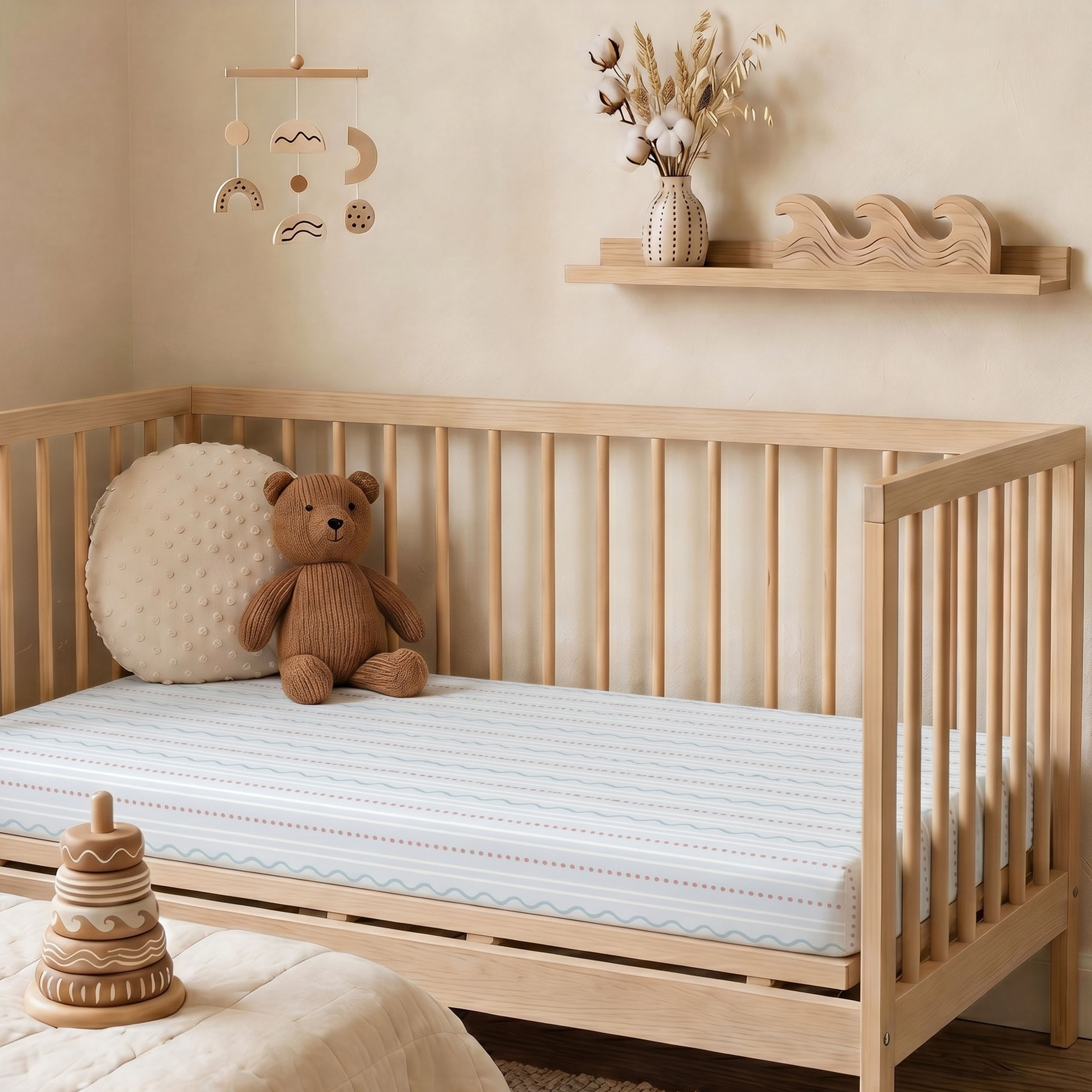 Fairy Dragon and Castle | Bassinet Sheets 3-Pack | 33*20''