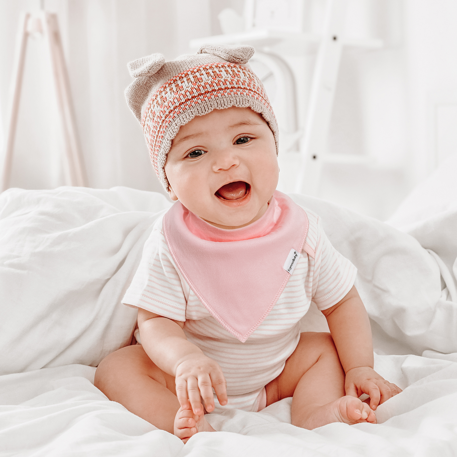 Super Absorbent Bandana Bibs 10 Pack - Lucky Girl