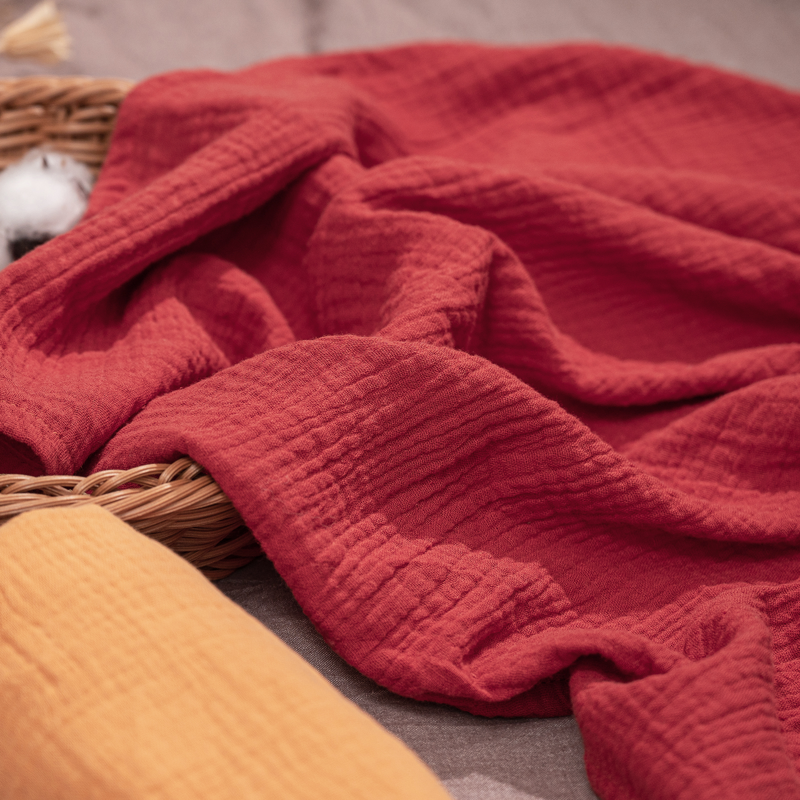 Muslin Swaddle Blankets 5-Pack, 23.5"x23.5" - Carols