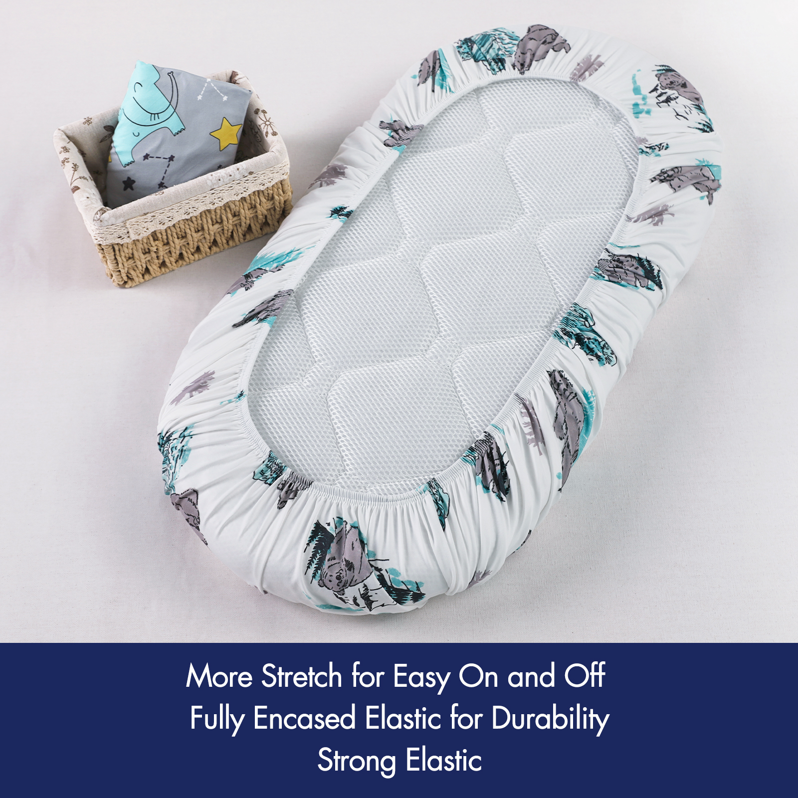 Animals  | Bassinet Sheets 2-Pack | 16''*32''