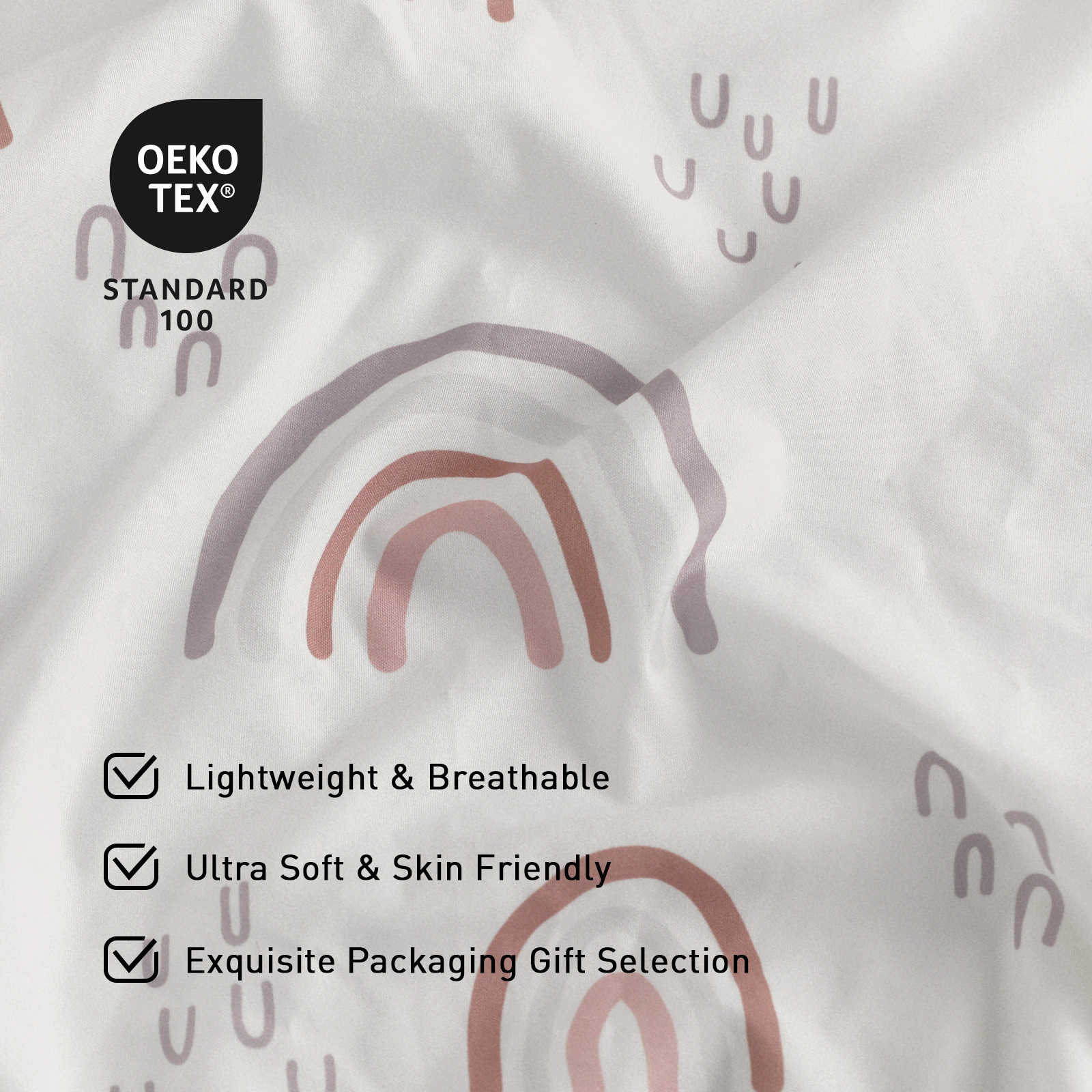 Rainbows | Pack N Play Sheets 2-Pack | 38''*26''