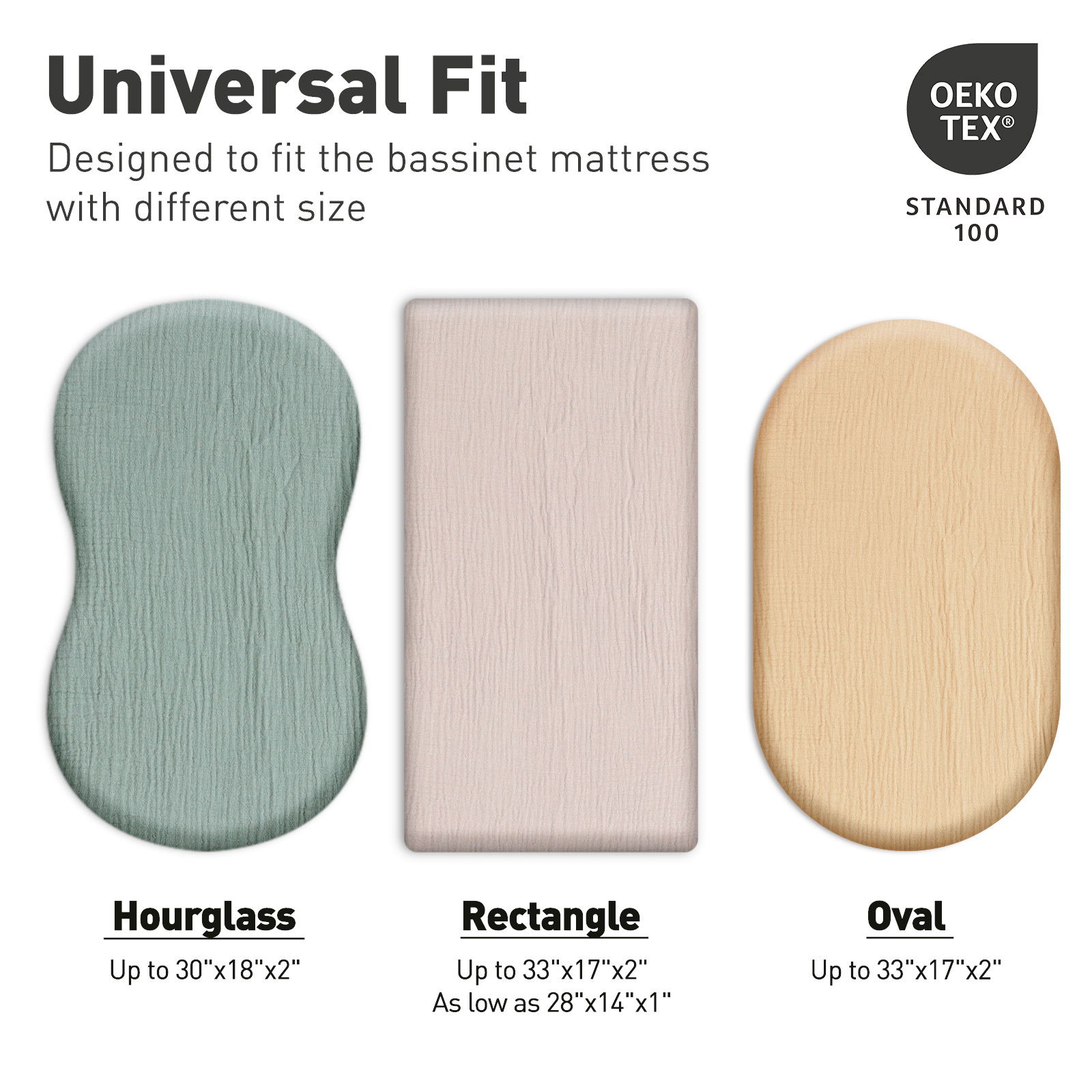  Fall Sunshine  | Bassinet Sheets 2-Pack | 33''*17''