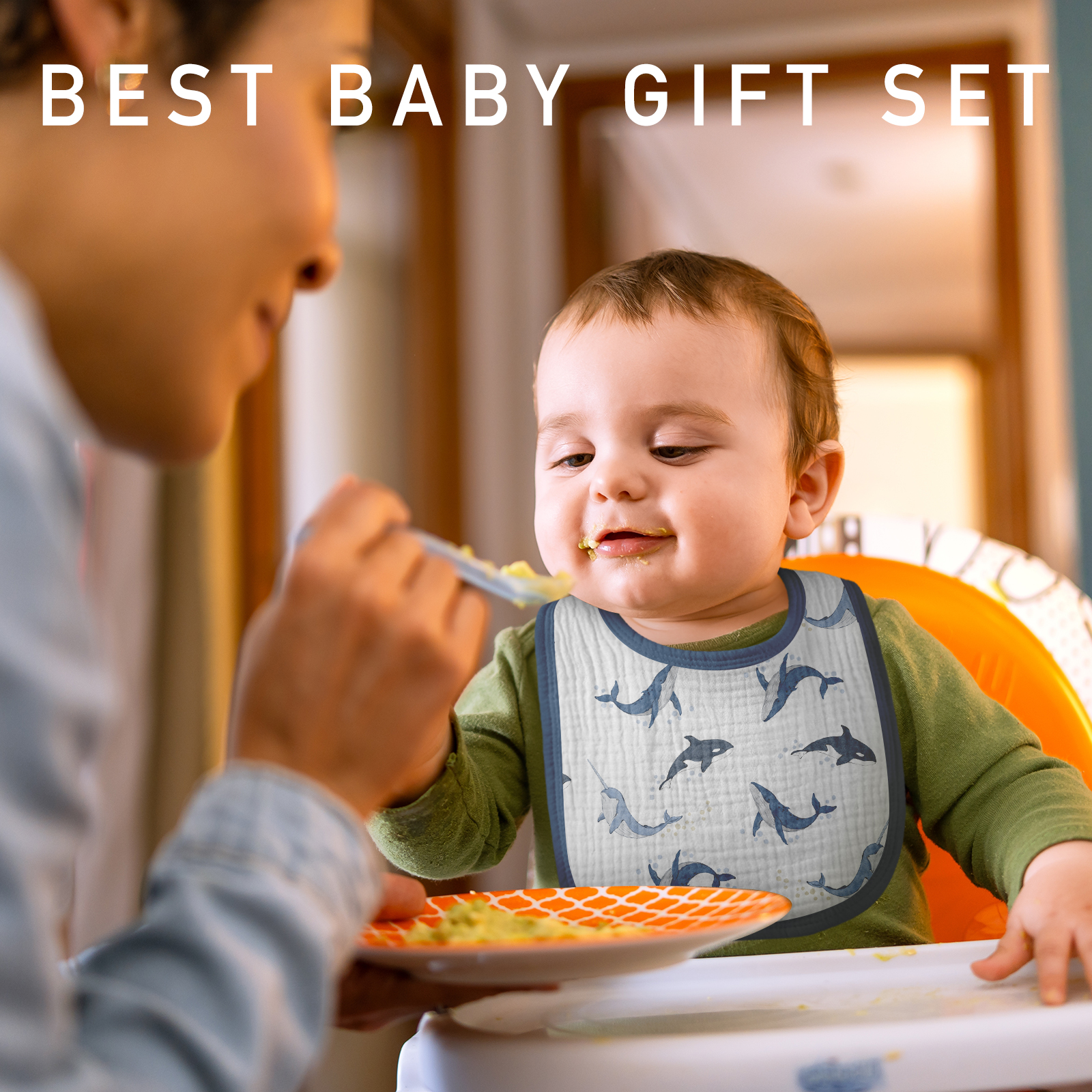 Marineland | baby muslin bibs 6 pack | 0-36 months