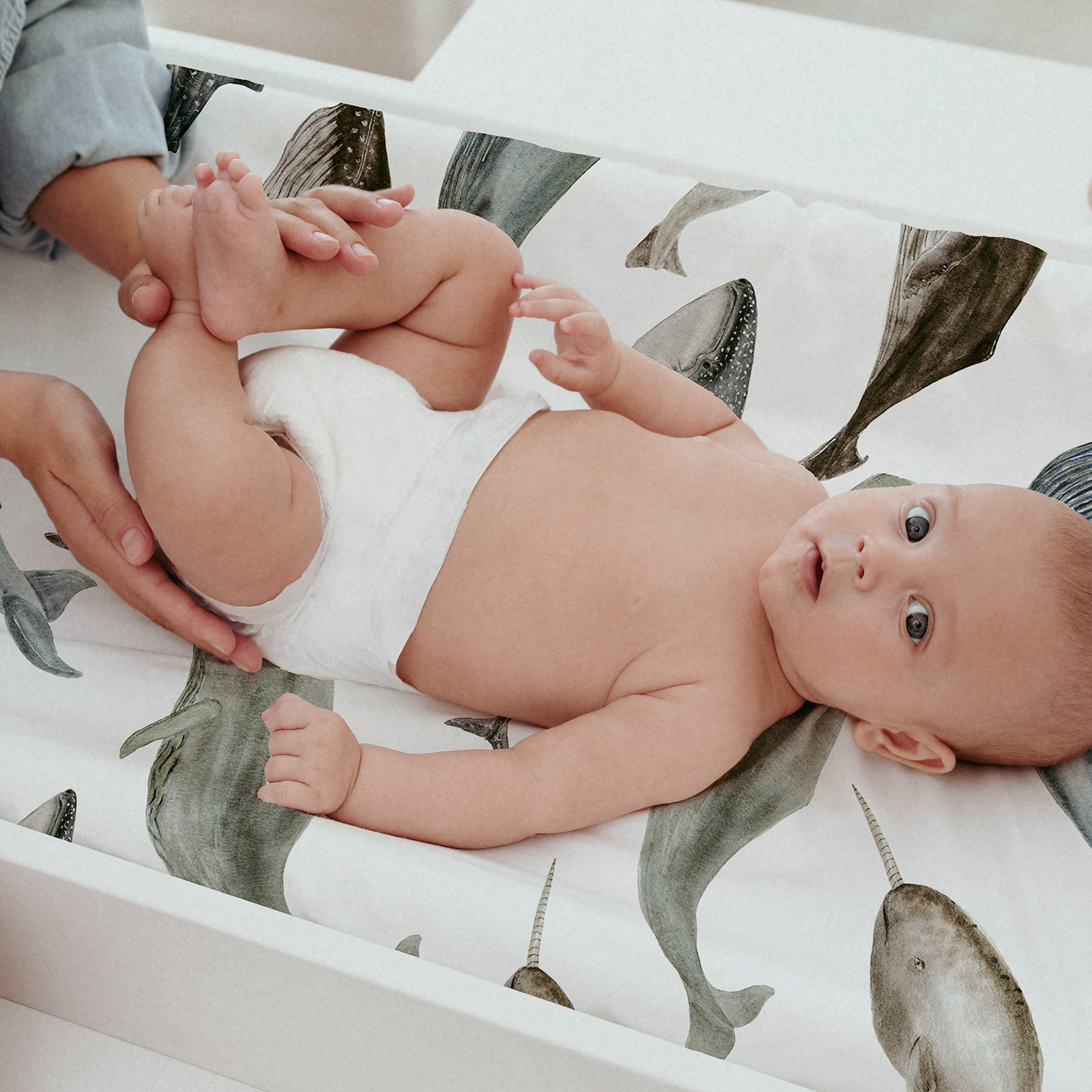 Marine | Soft Microfiber Fitted Change Pad Cover & Bassinet Sheets 4 Pack | 16''*32''