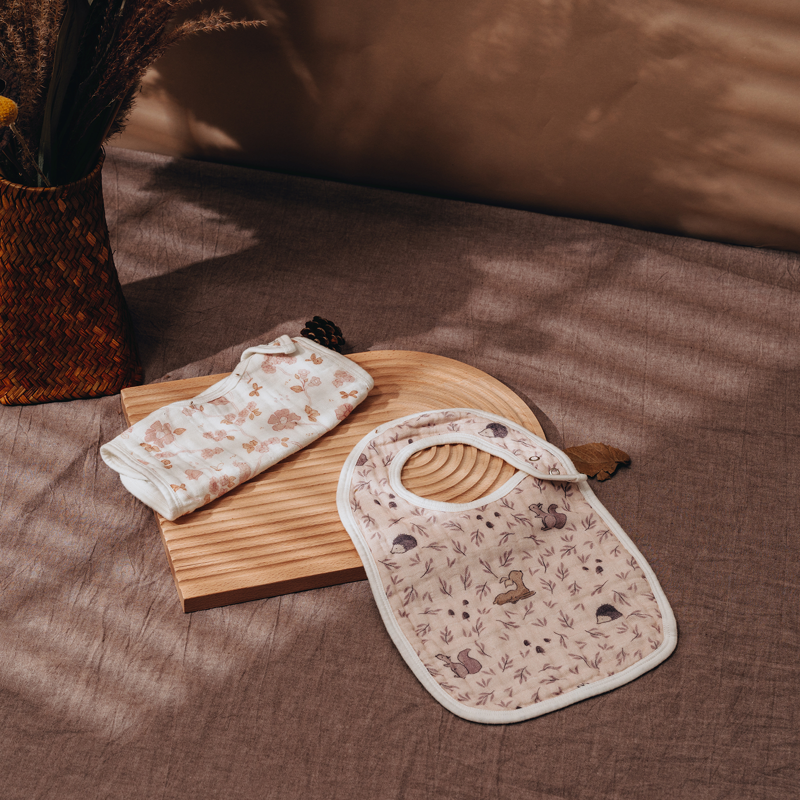 Spring | Organic Cotton Muslin Bandana Bibs 3 Pack