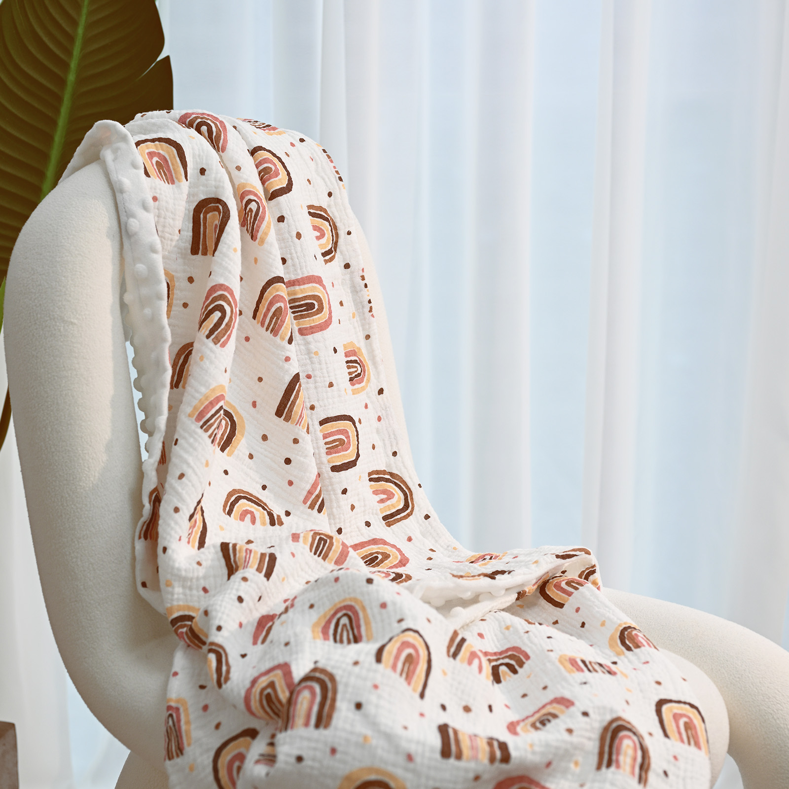 Rainbow | SoarwgKids Fleece Plush Dot Blanket | 30''*40''