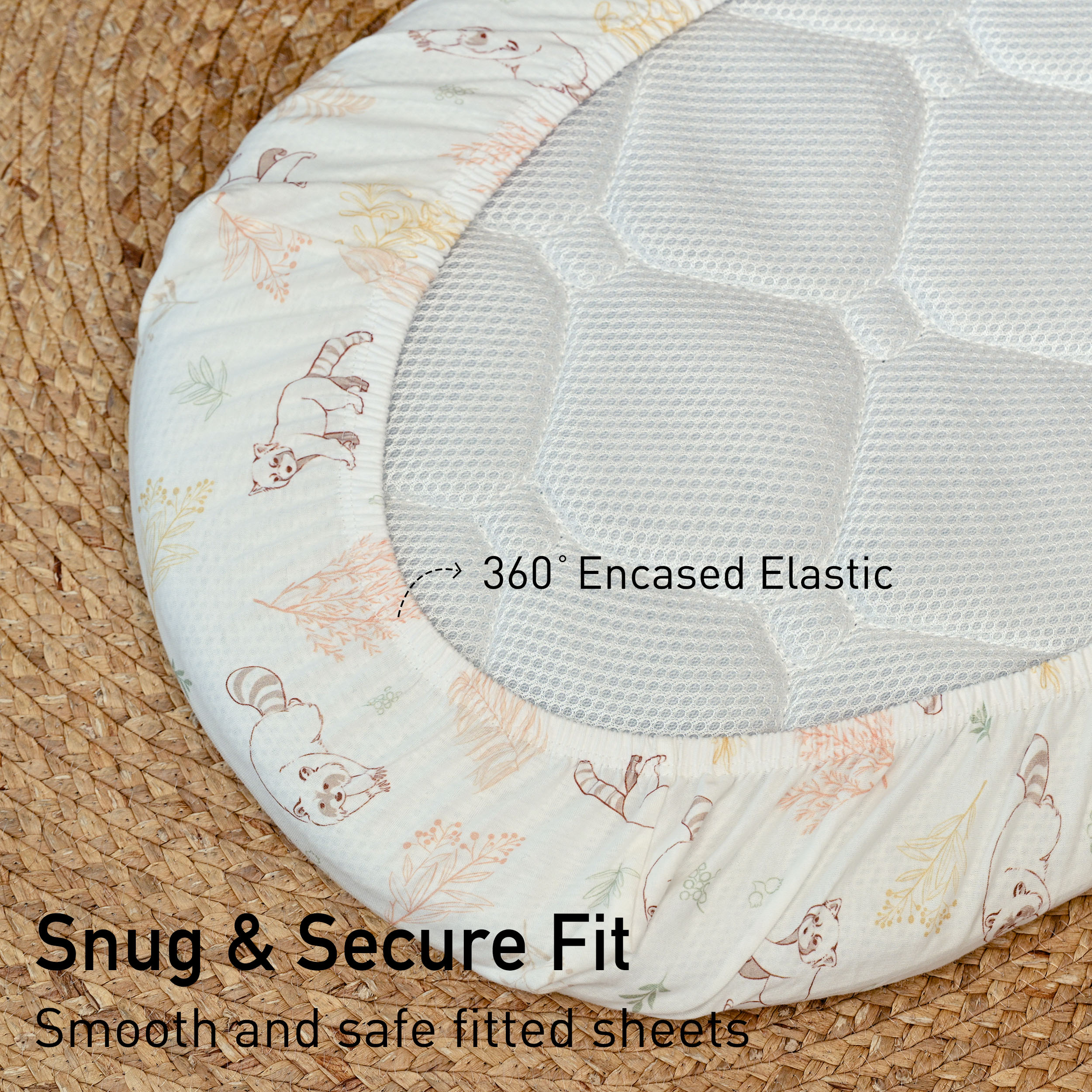 Cute Forest Series | Baby Bassinet Sheet 2-Pack | 33''*17''