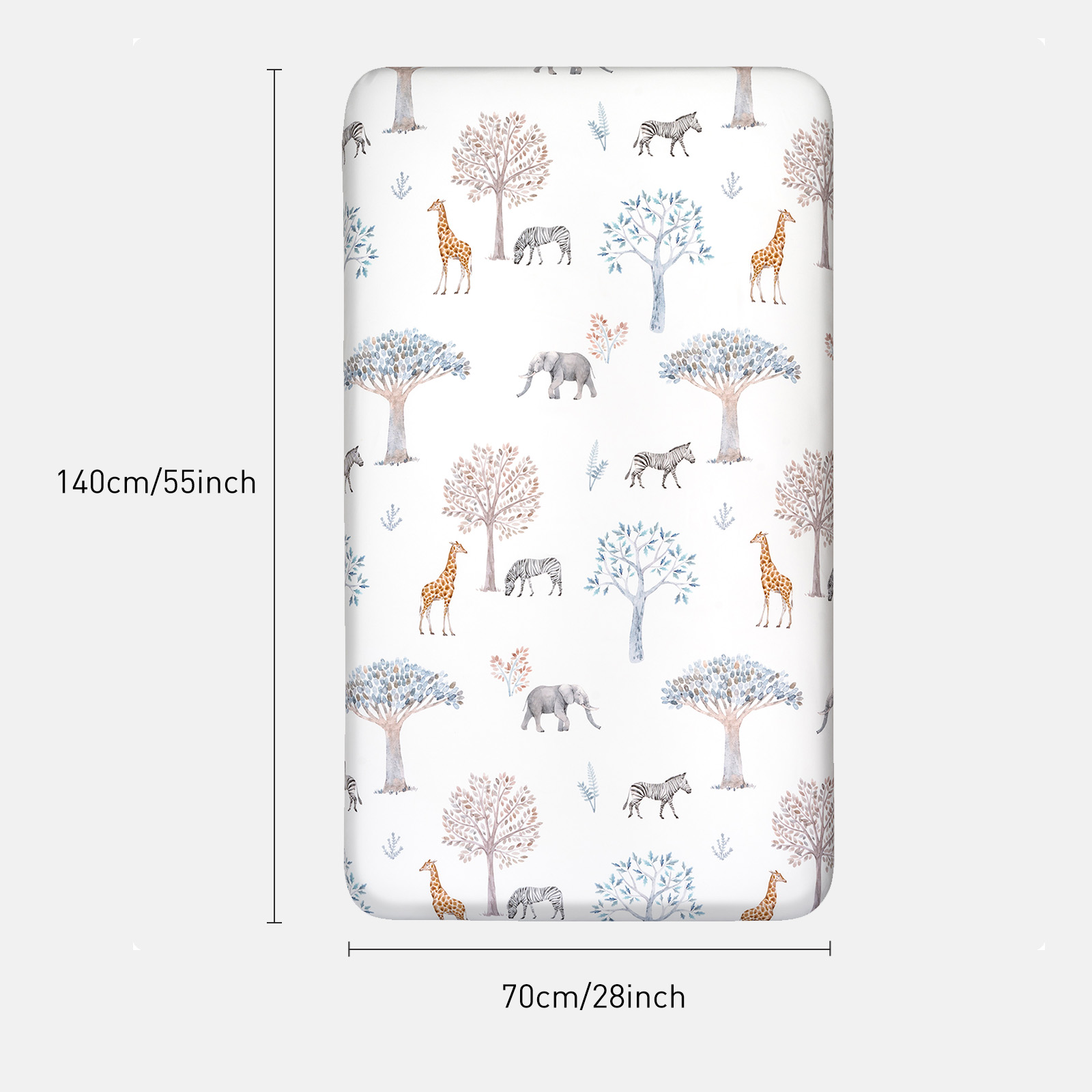 Jungle  | Bassinet Sheets 1-Pack | 140*70cm