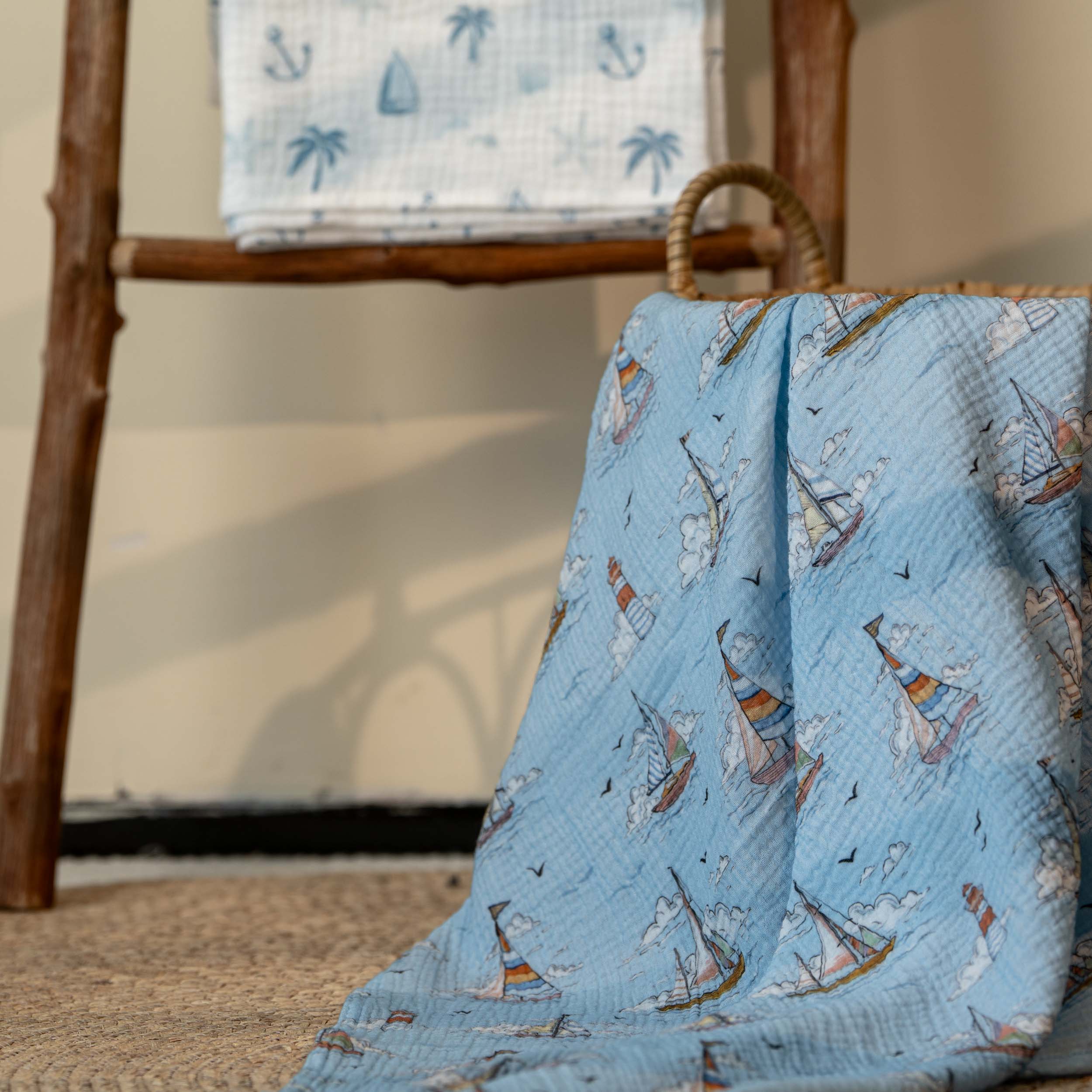 Muslin Swaddle Blankets 3-Pack | 38"x40" | Little Navigator’s Log