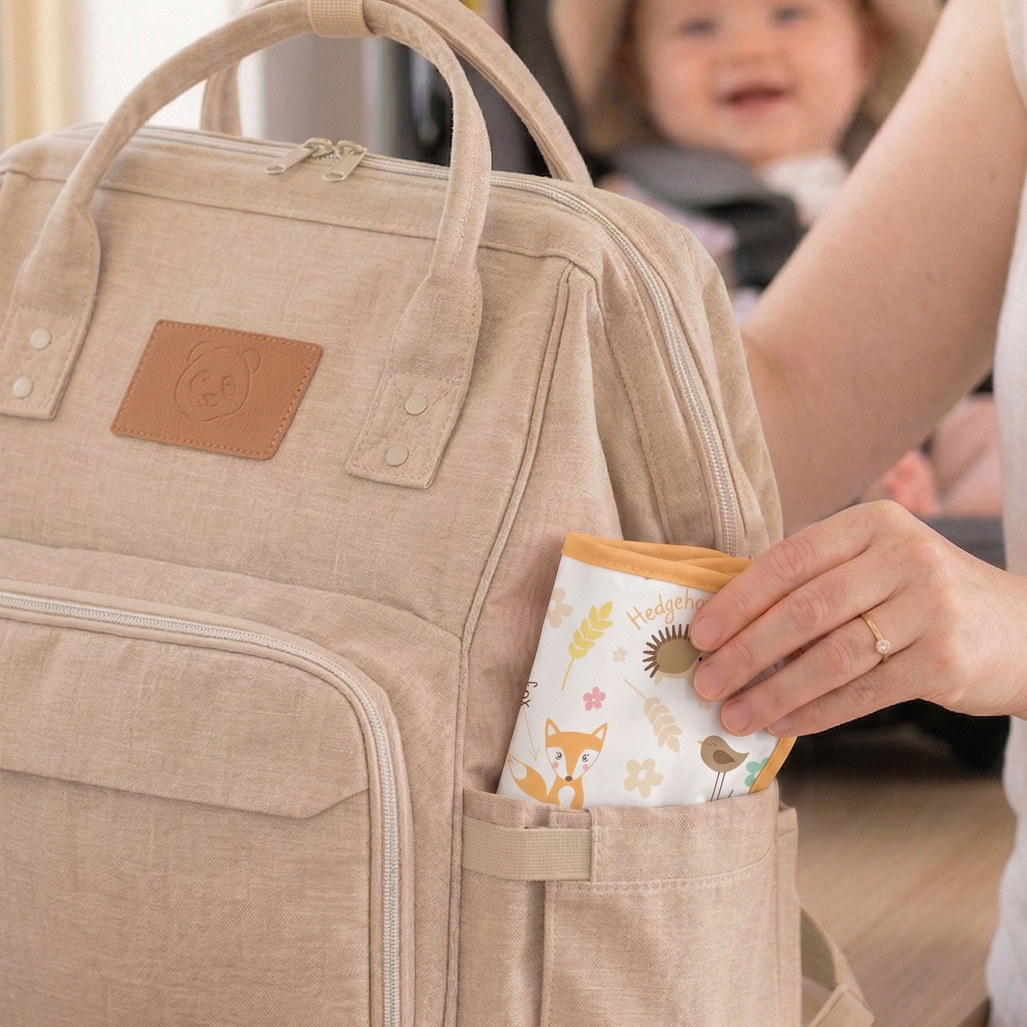 Beep & Woodland | Gllquen baby Waterproof Bibs 3 Pack | 3-24 Months