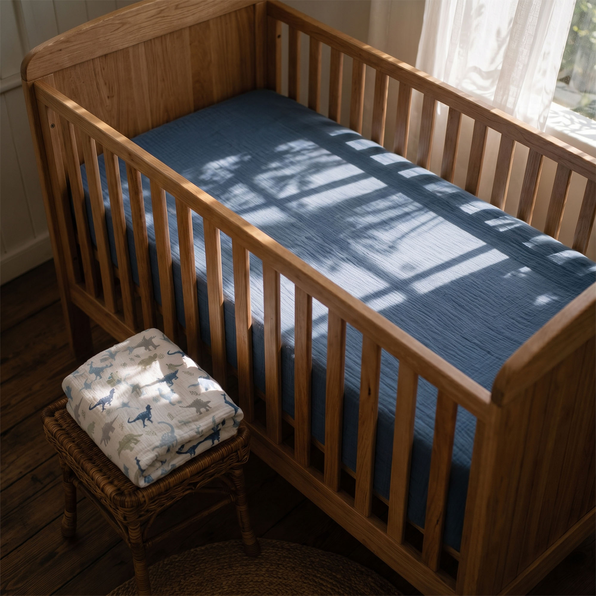Sage Forest Deer | Muslin Crib Sheets 2-Pack | 52''*28''