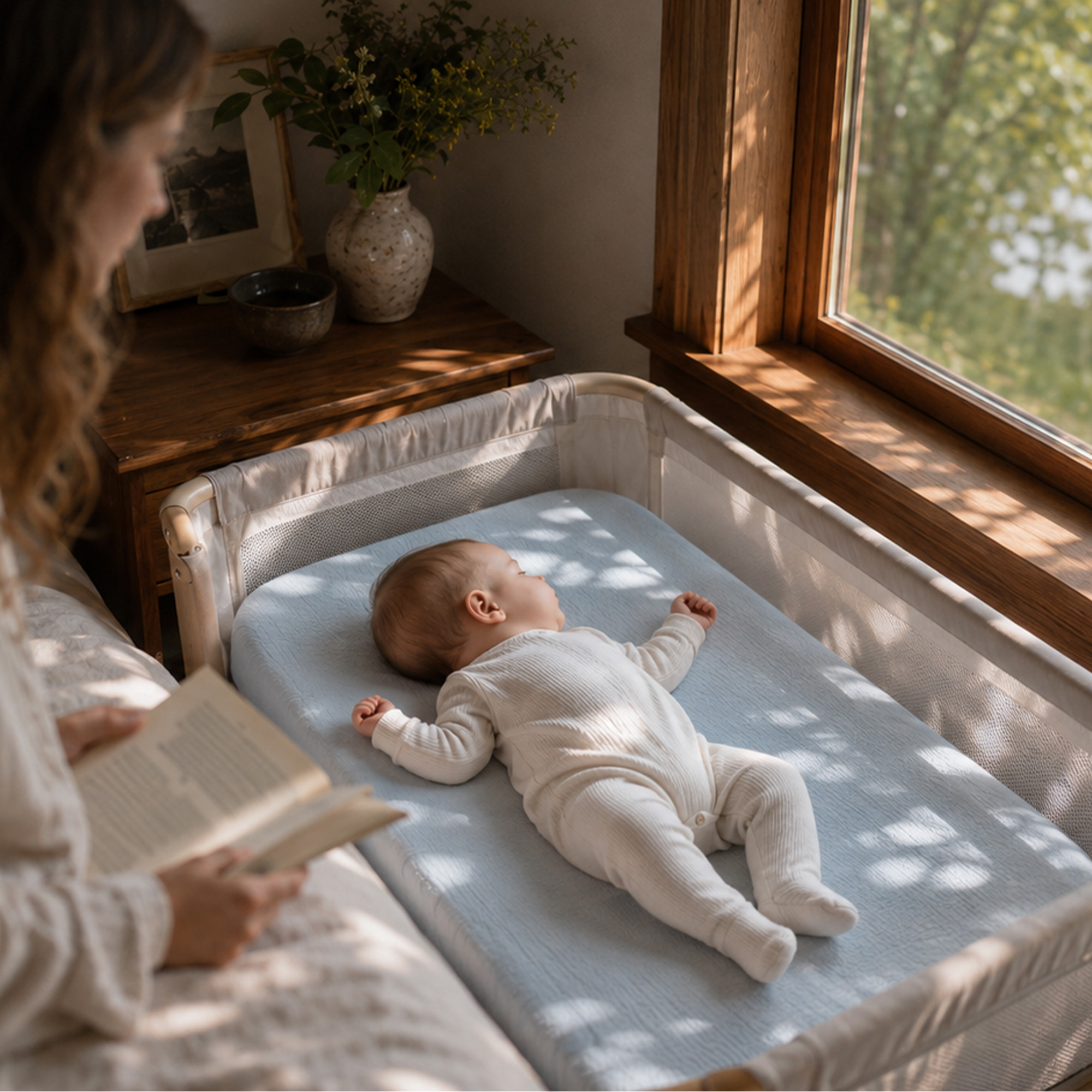 Blue Elephant Safari | Muslin Bassinet Sheet 3-Pack | 33''*20''