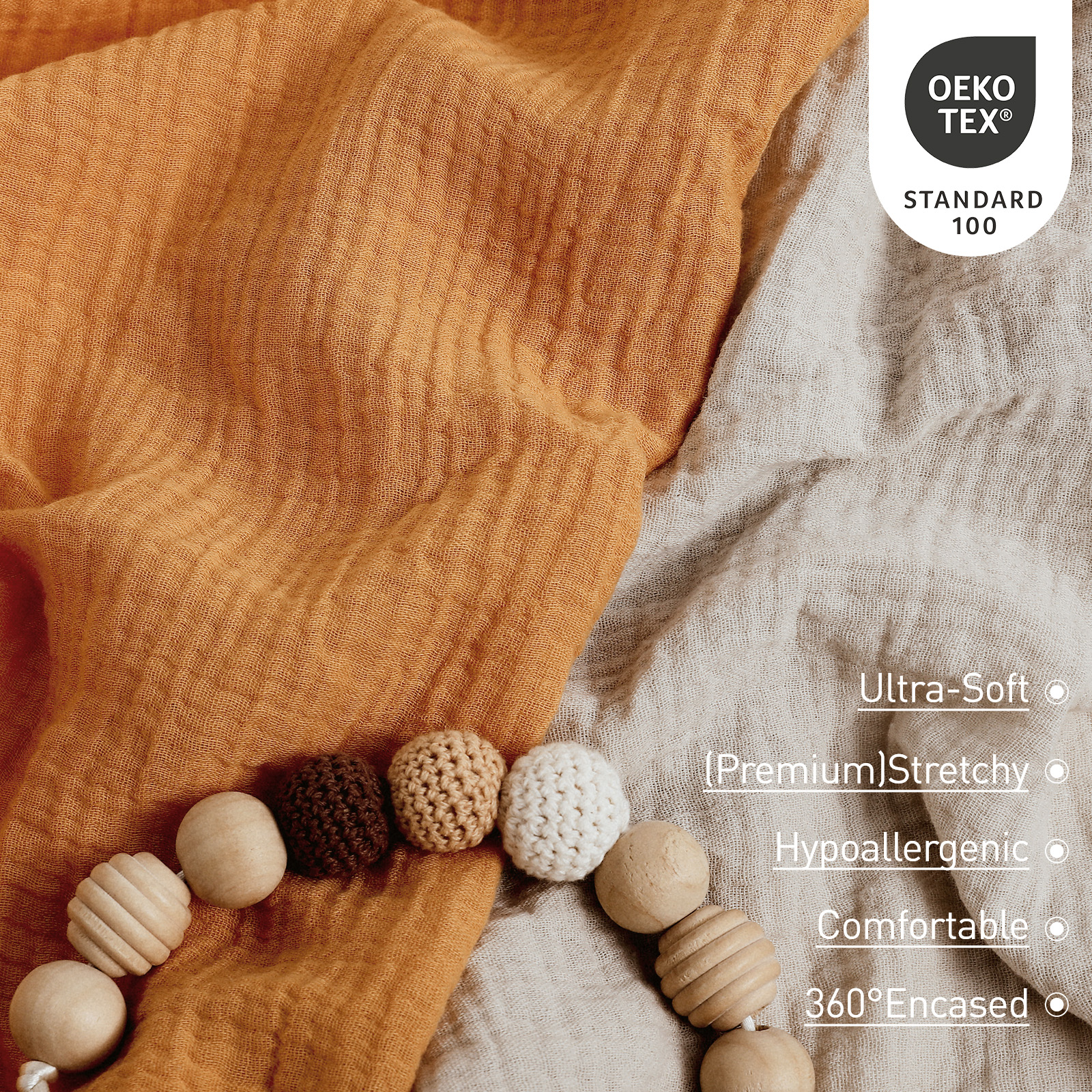  Fall Sunshine  | Bassinet Sheets 2-Pack | 33''*17''