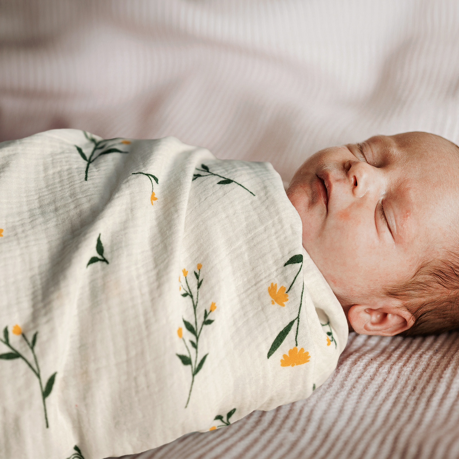 Muslin Swaddle Blankets 2-Pack, 38"x40" - Sage