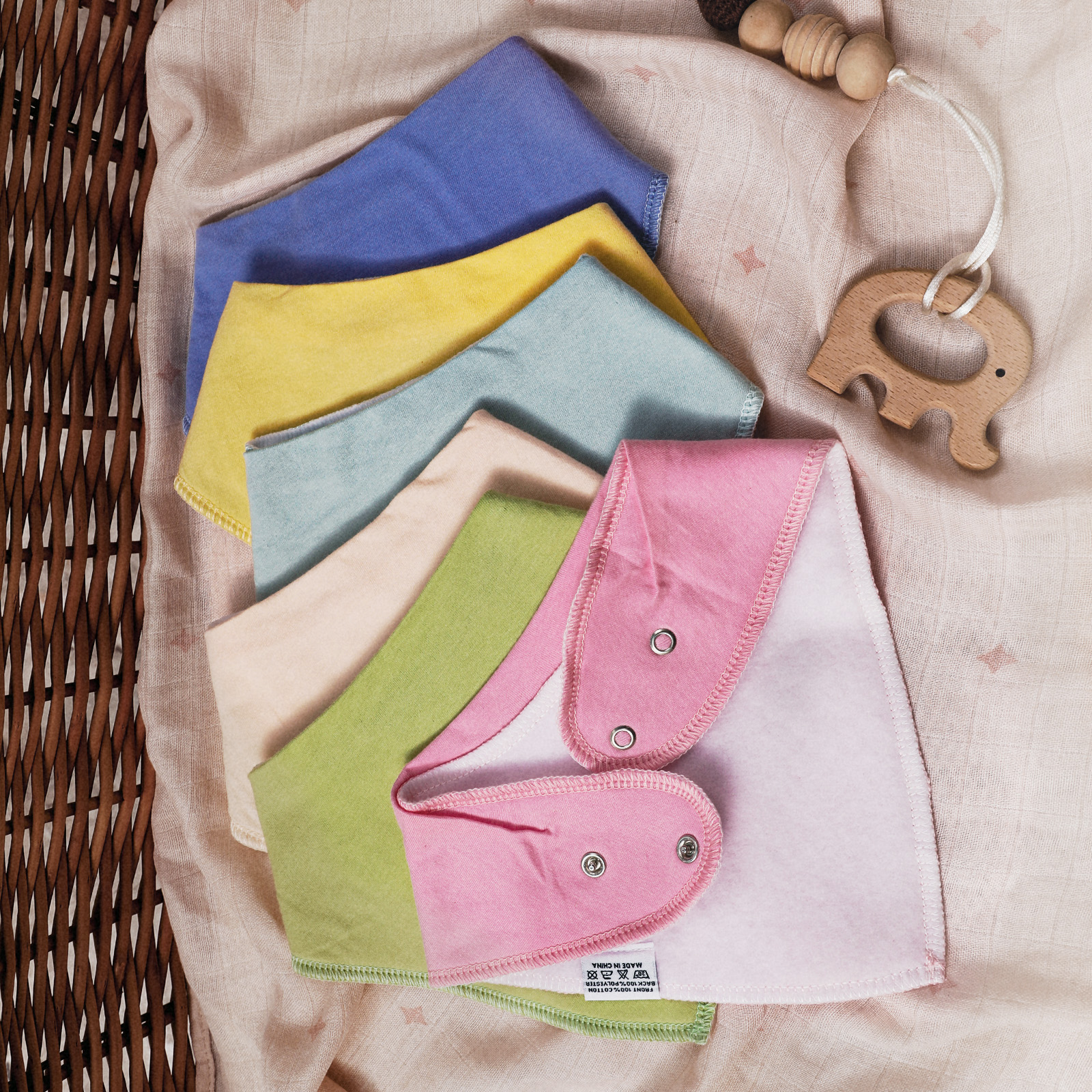 Super Absorbent Bandana Bibs 10 Pack - Dreamy Girl