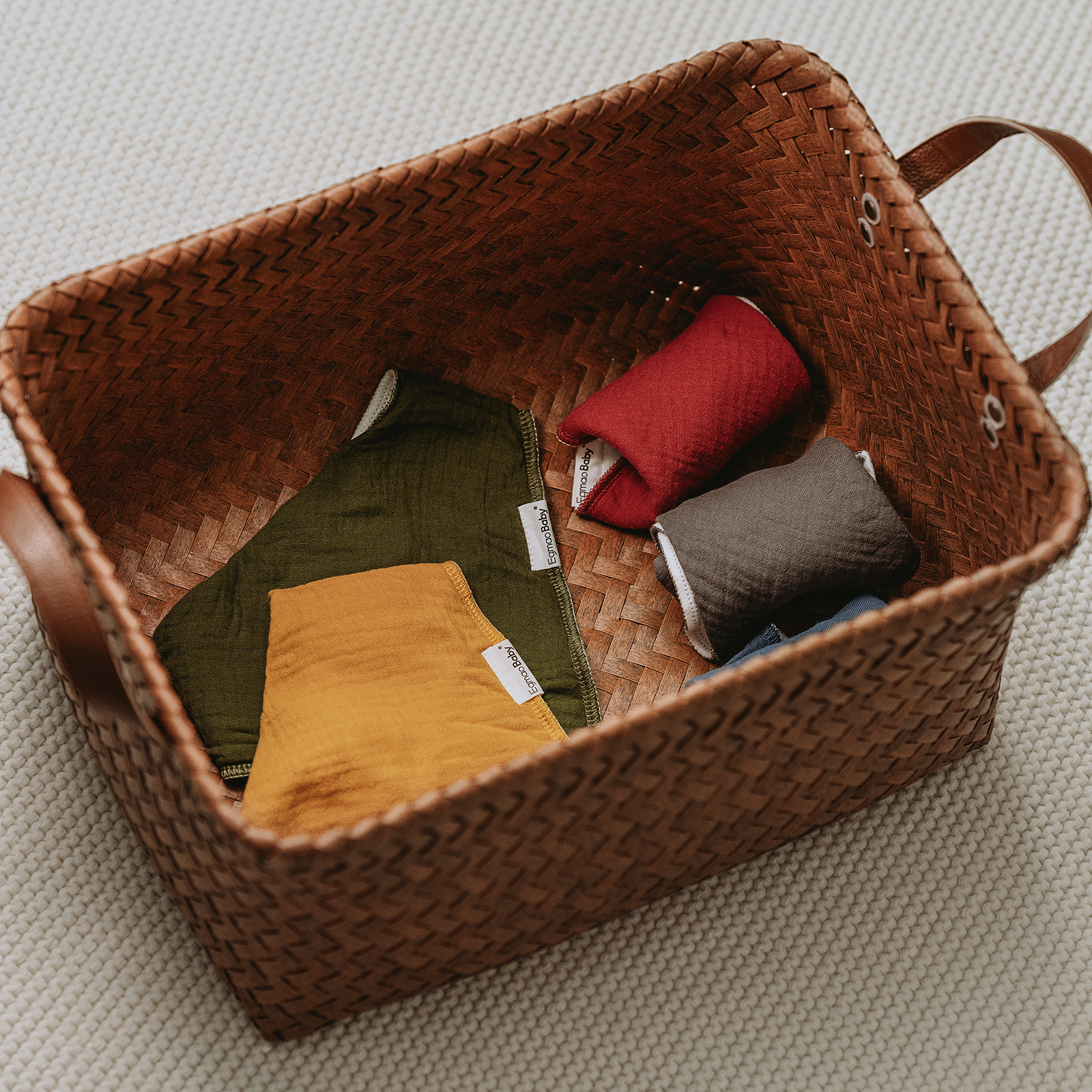 Primary | Soft & Absorbent Muslin Bandana Bibs 10 Pack