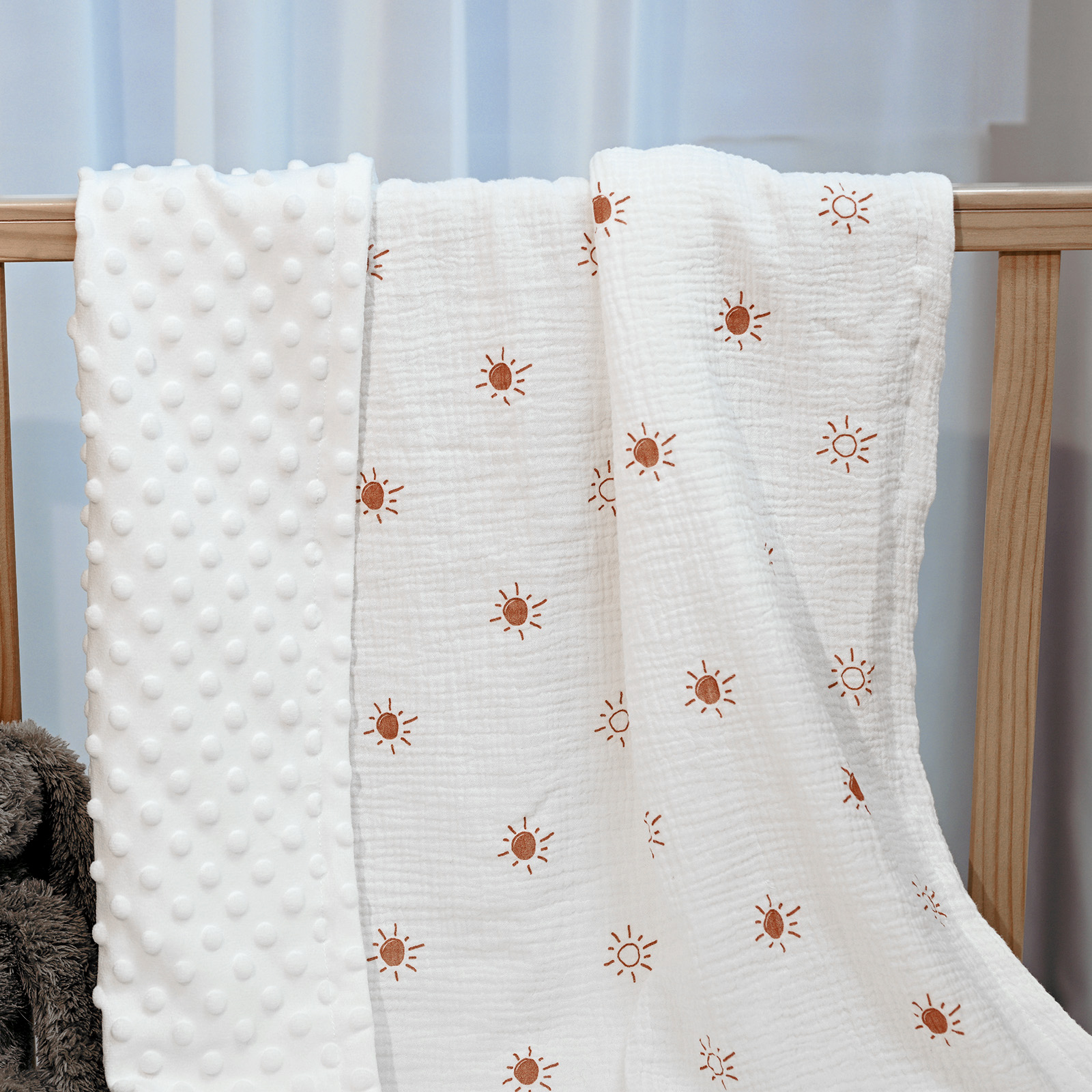 Daylight | SoarwgKids Fleece Plush Dot Blanket | 30''*40''