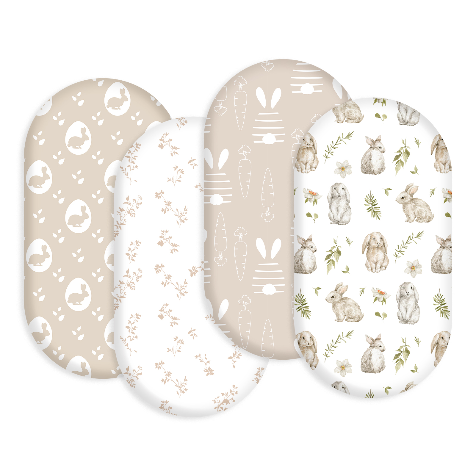Rabbit | Bassinet Sheets 4-Pack | 16''*32''