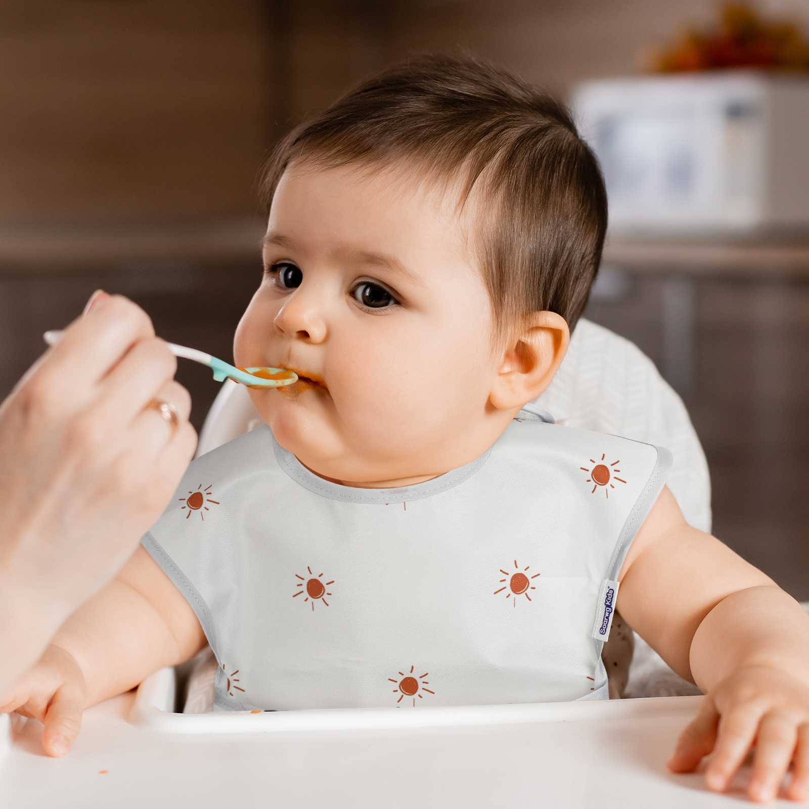 Rainbows | Gllquen Baby Waterproof Bibs 5 Pack | 3-24 Months