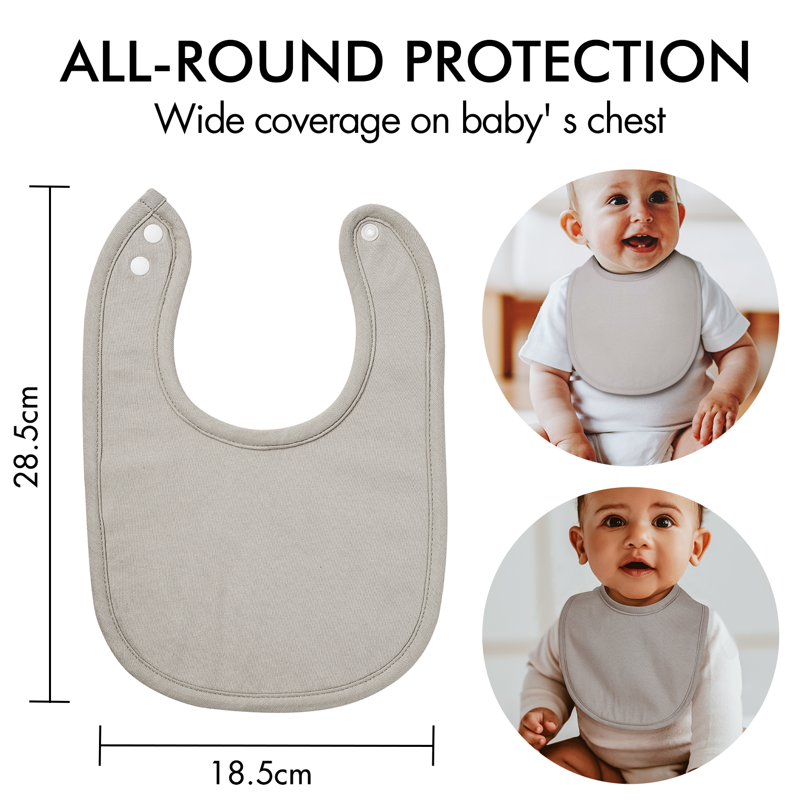 Bassic Set | Organic Cotton Bandana Bibs 10 Pack