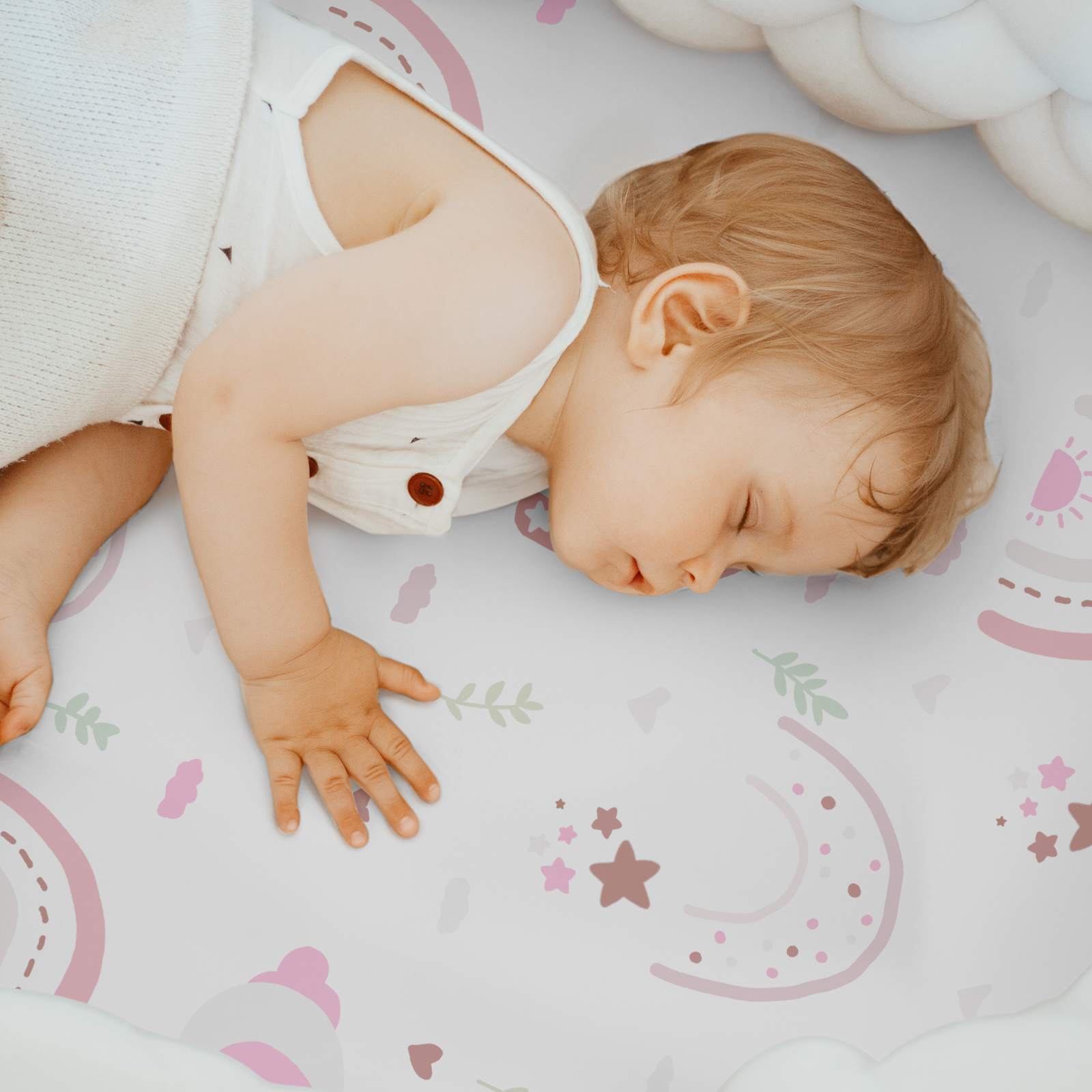 Rainbow | Bassinet Sheets 2-Pack | 16''*32''