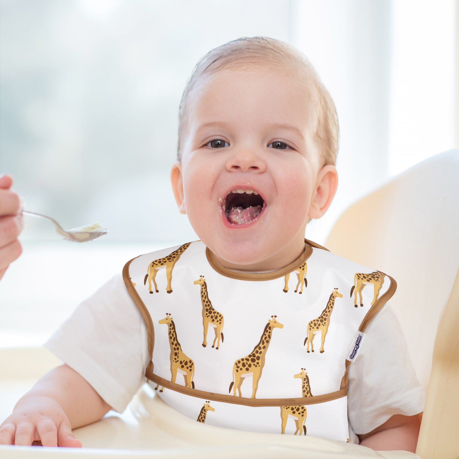 Animal World | Gllquen Baby Waterproof Bibs 5 Pack | 3-24 Months