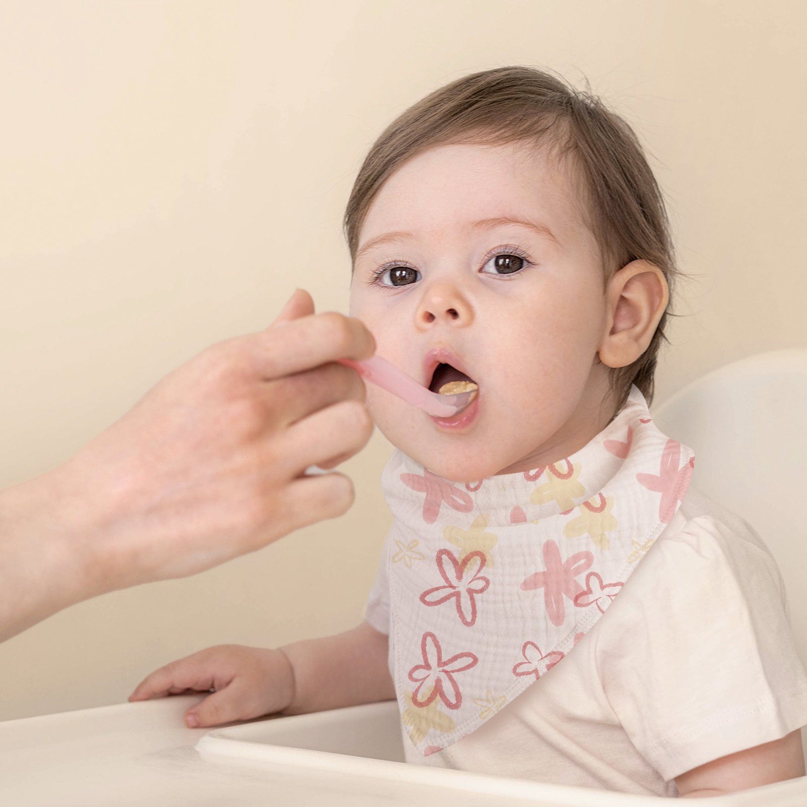 Spring Impression | Soft & Absorbent Muslin Bandana Bibs 8 Pack