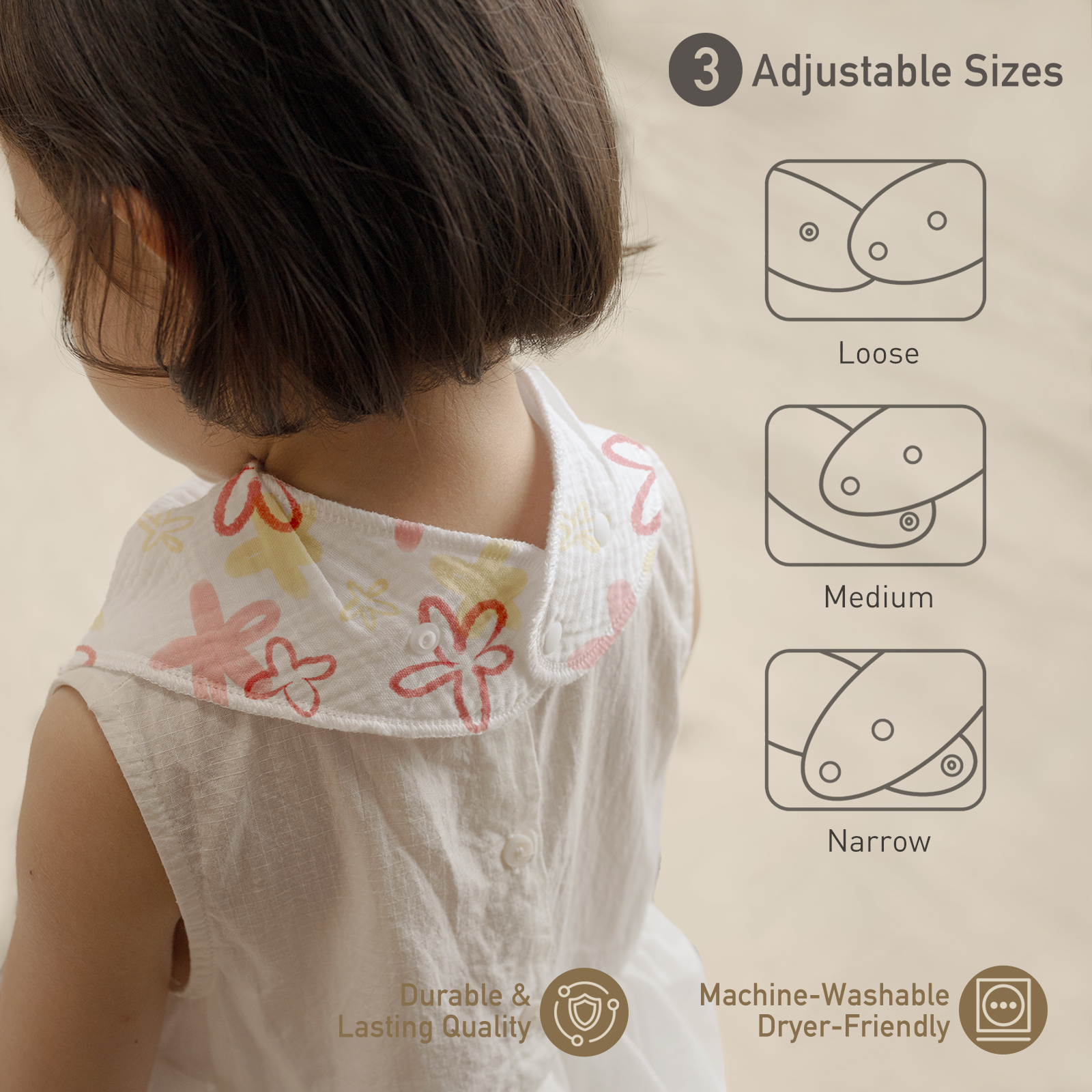 Spring Impression | Soft & Absorbent Muslin Bandana Bibs 8 Pack